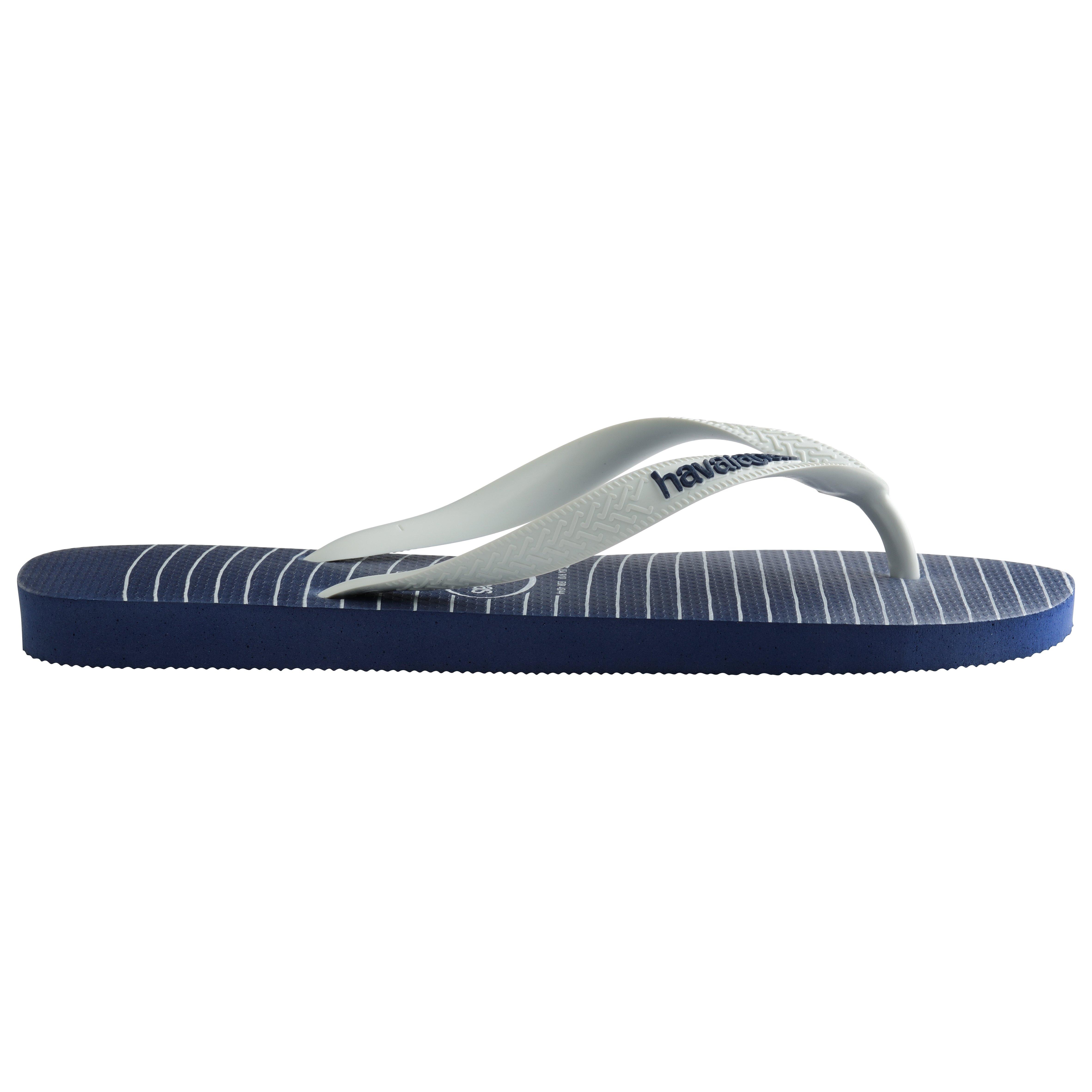 Navy Blue - Havaianas - Hav. Top Nautical Navy Blue/White/N Flip Flops Mens - 1