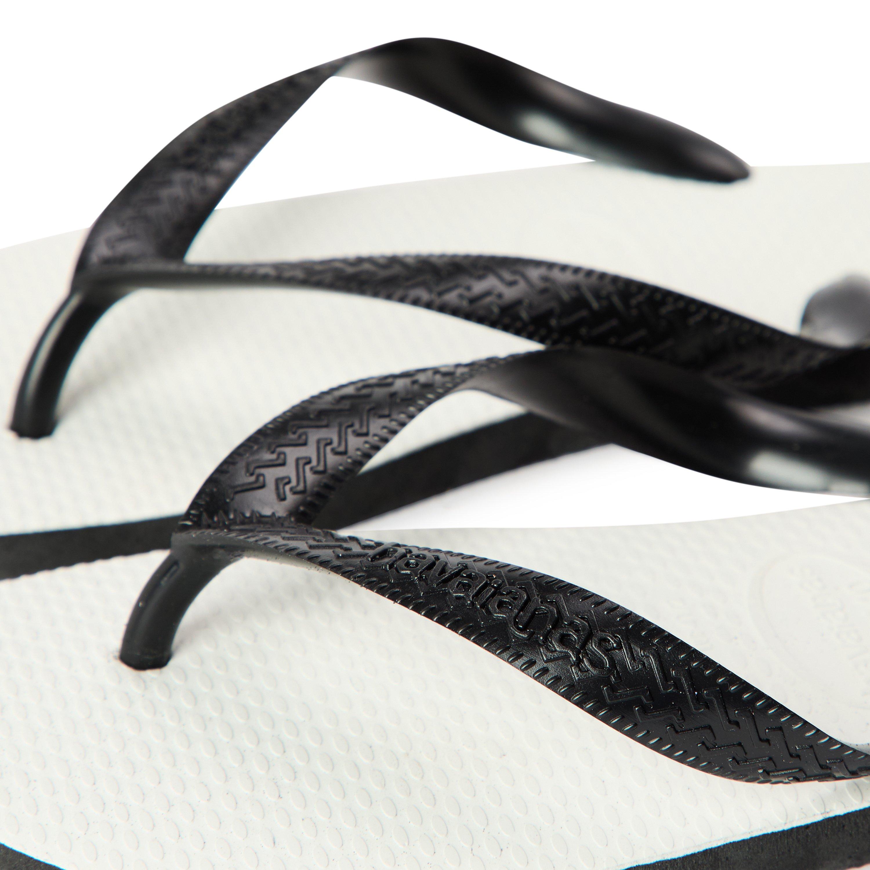 Black/White - Havaianas - Hav. Tradicional Black 39/40 Flip Flops Unisex Adults - 3