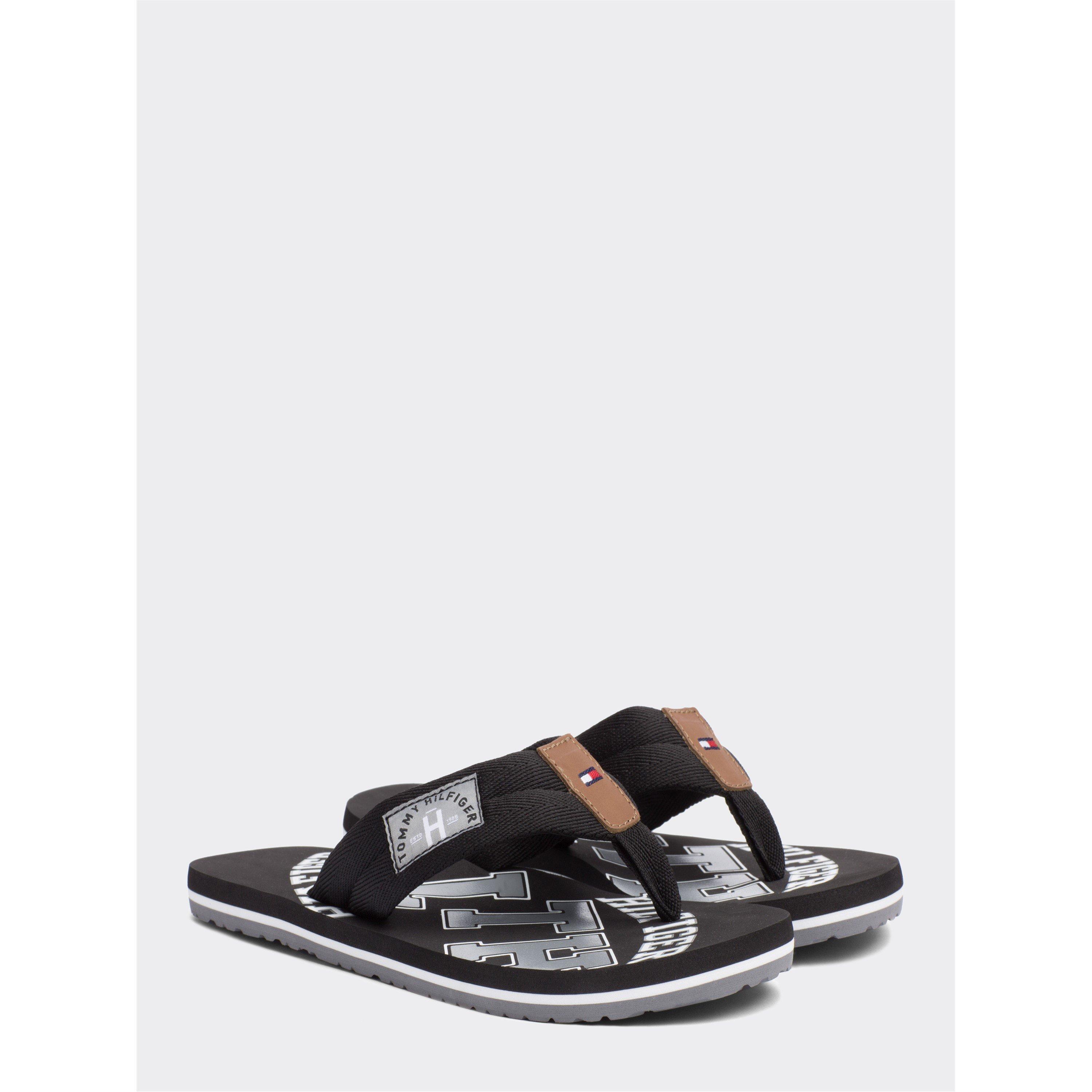 Black - Tommy Hilfiger - Tommy Hilfiger Essential Beach Sandal - 4