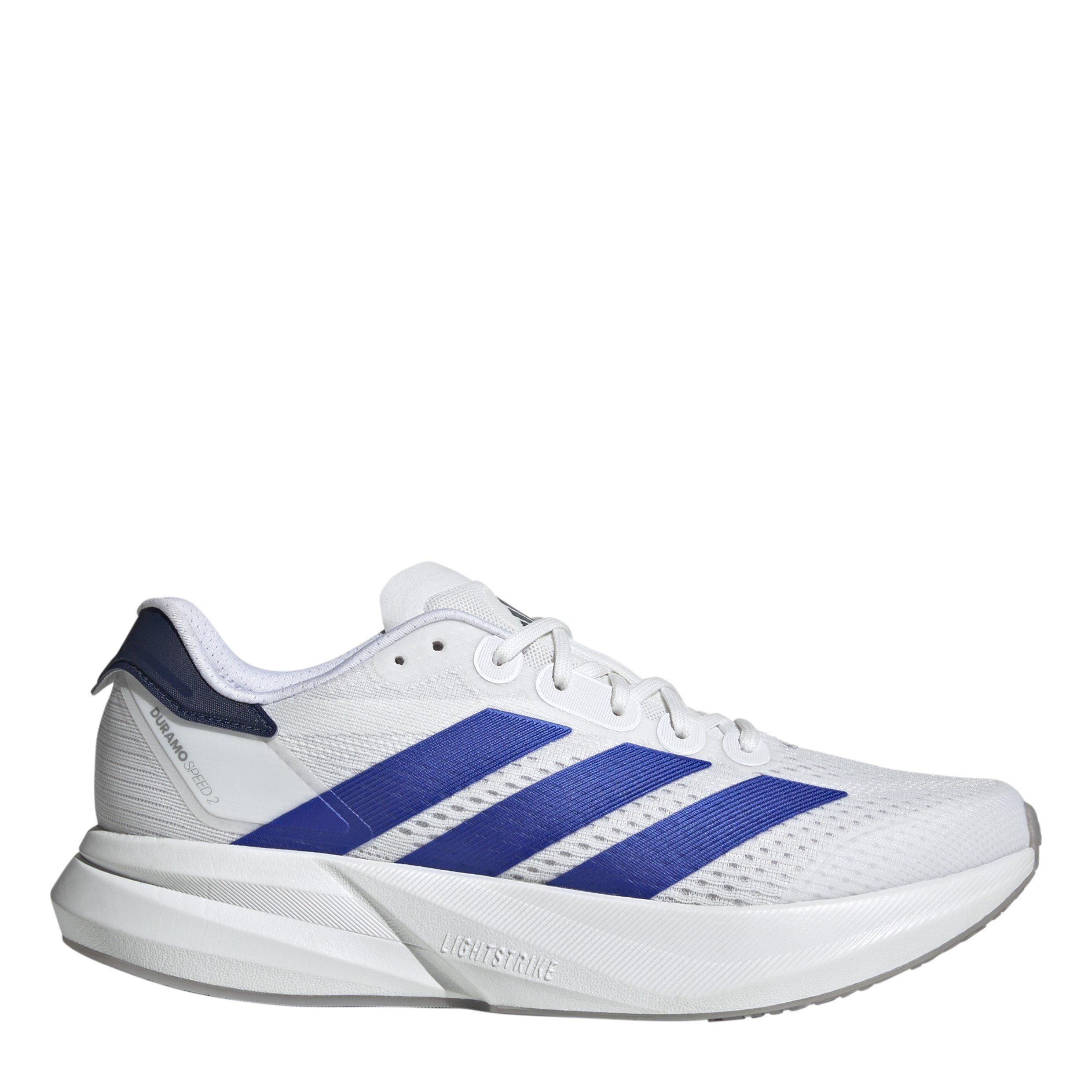 Adidas Men's Pool Sliders - White/Lucid Blu - 6.5 (40)