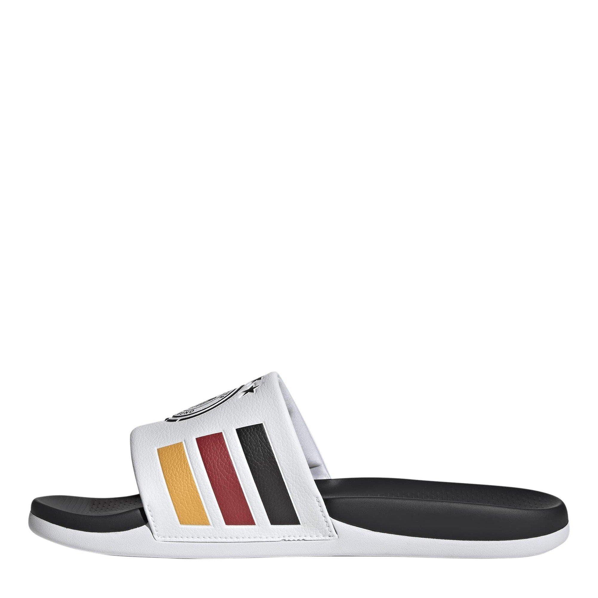 White/Black/Gld - adidas - Men's Pool Sliders - 2