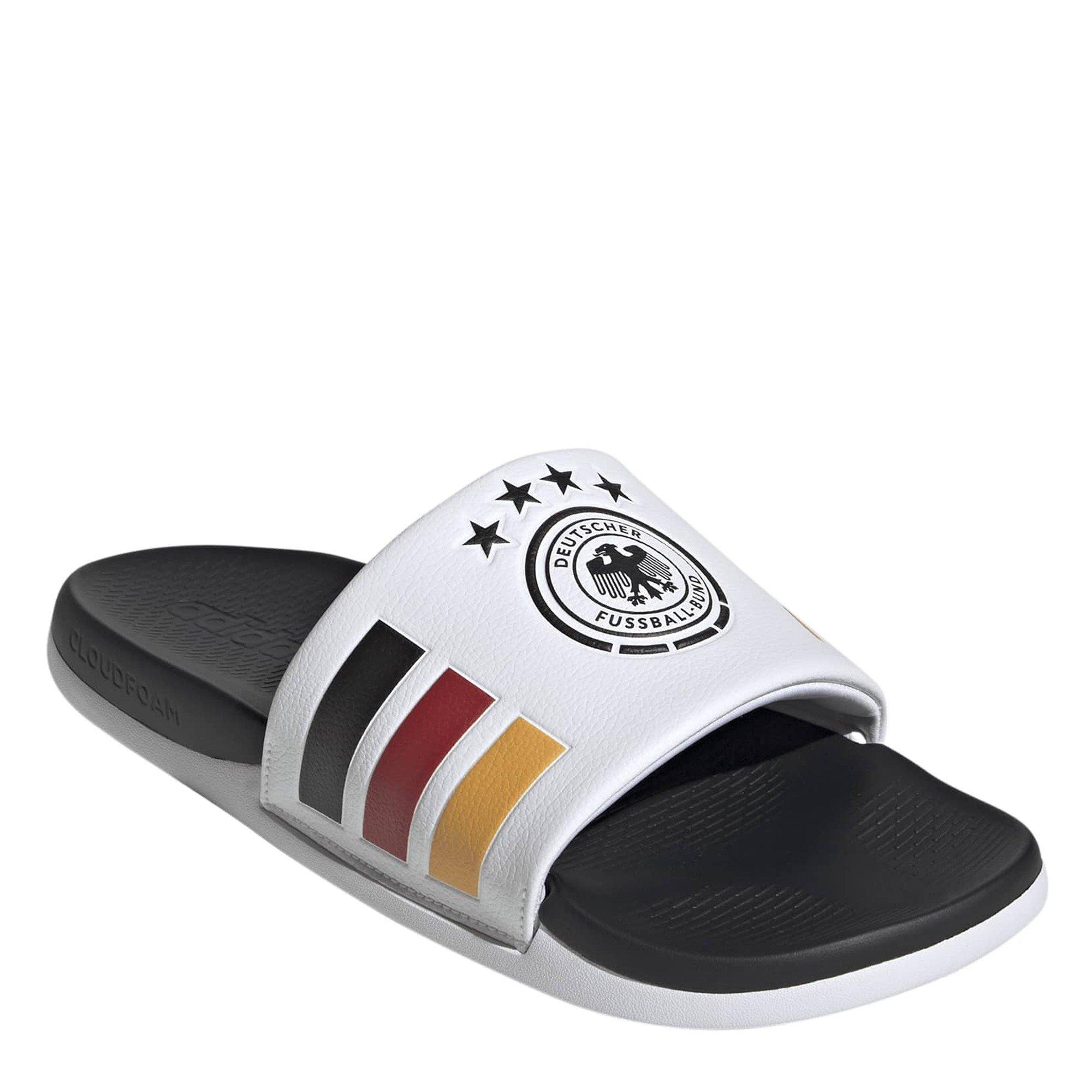 White/Black/Gld - adidas - Men's Pool Sliders - 3