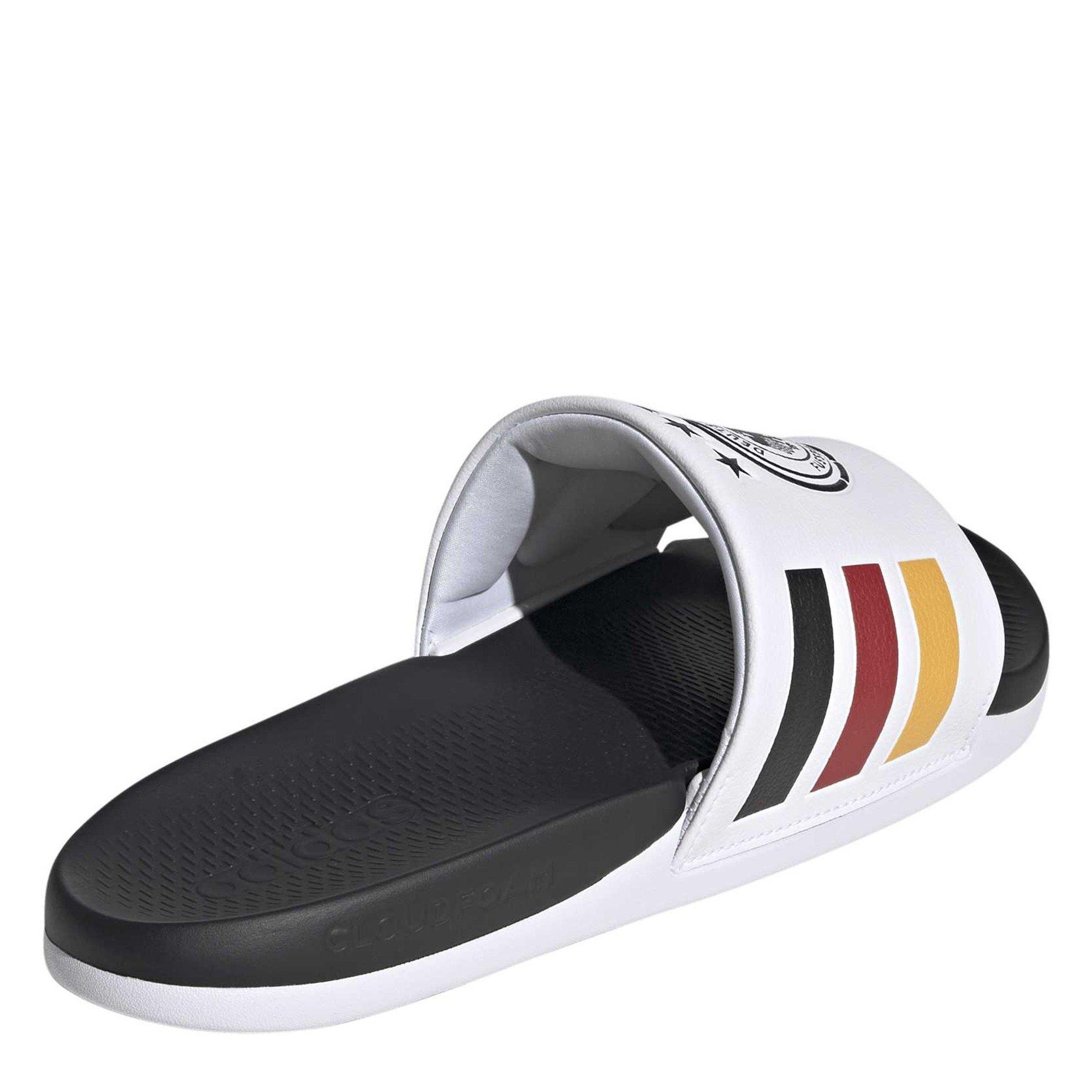 White/Black/Gld - adidas - Men's Pool Sliders - 4