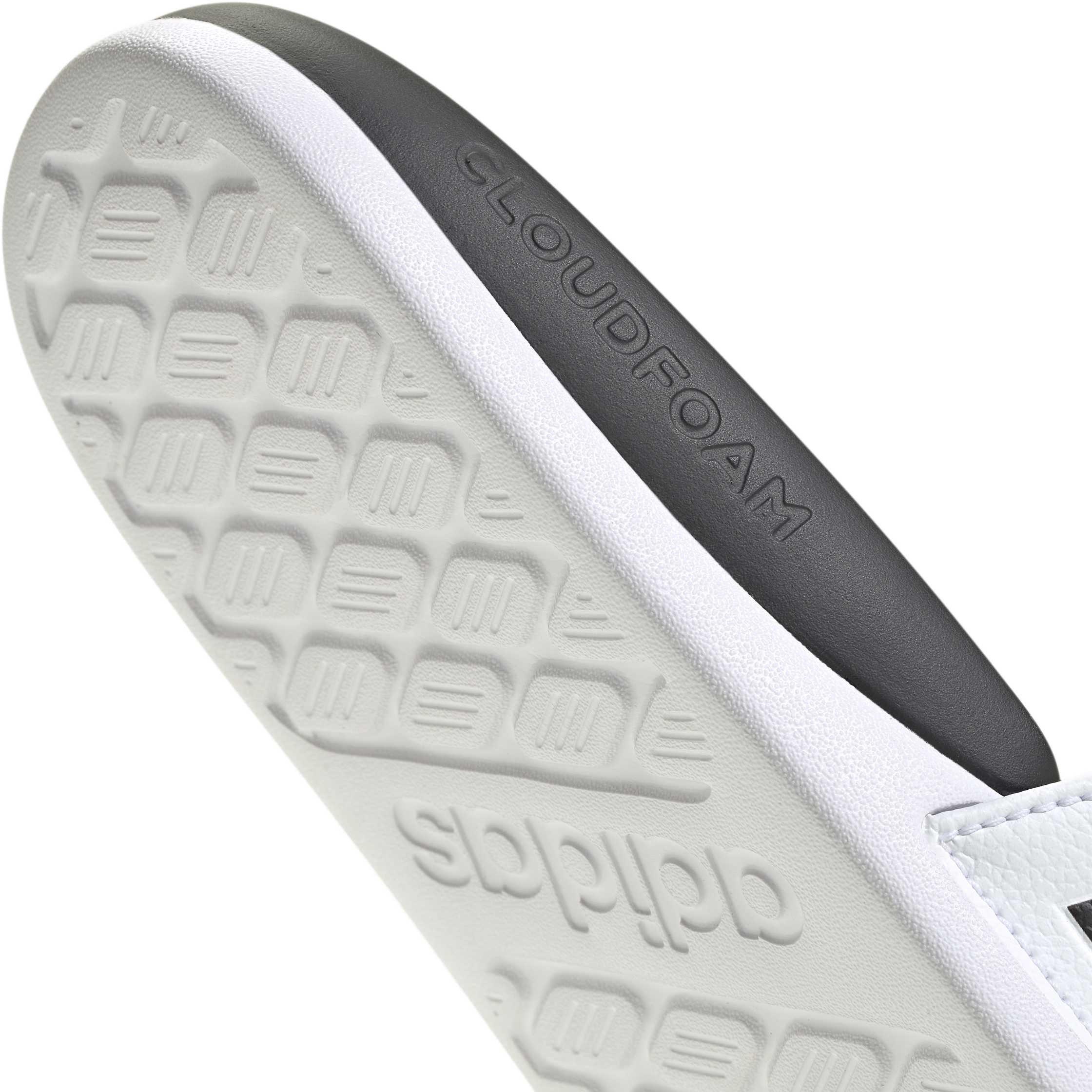 White/Black/Gld - adidas - Men's Pool Sliders - 7