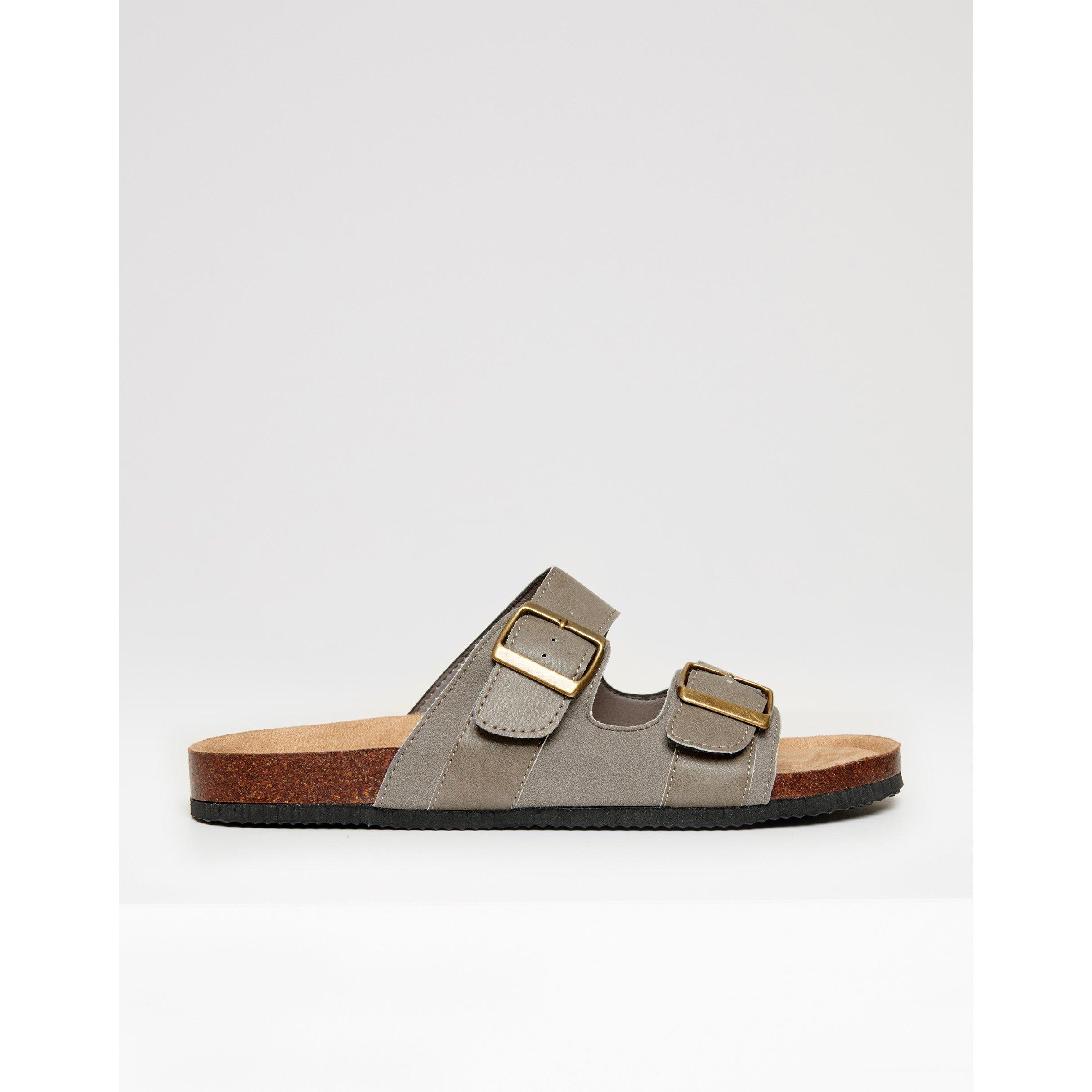 Stone - Threadbare - Men's Atticus Flat Sandal - 3