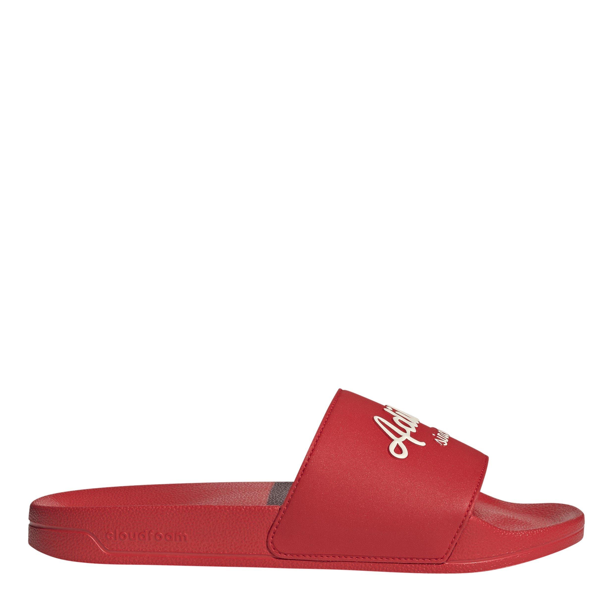 Rouge vif/blanc - adidas - Unisex Adults Adilette Shower Sliders - 1