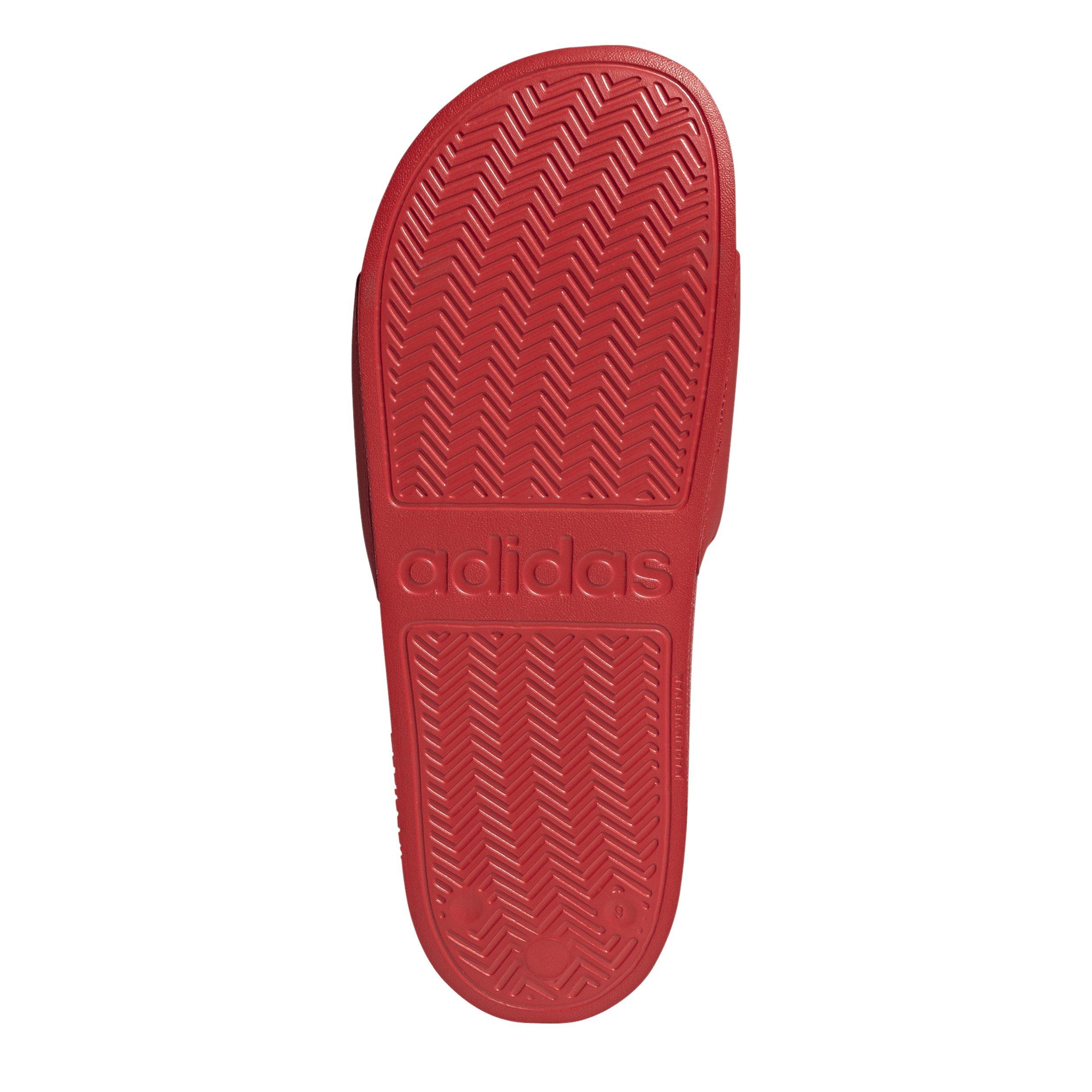 Rouge vif/blanc - adidas - Unisex Adults Adilette Shower Sliders - 6