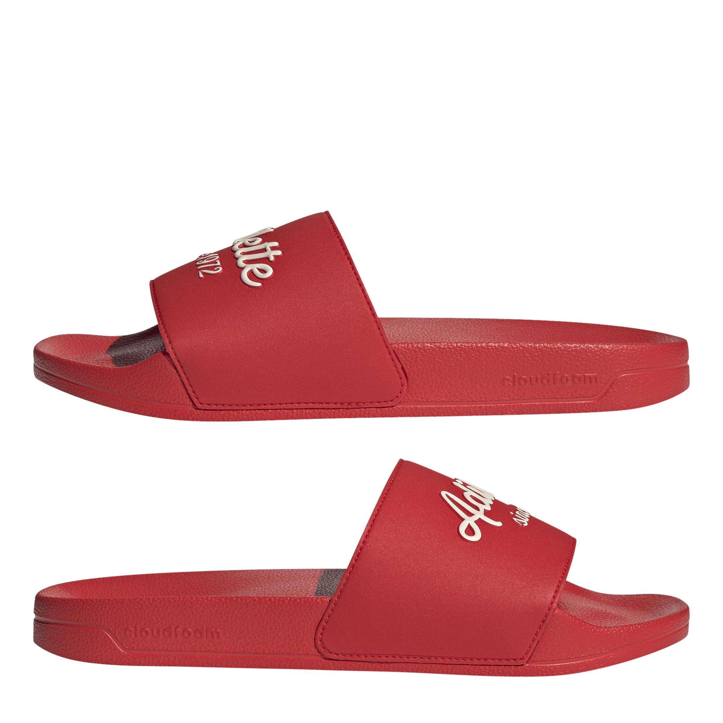 Rouge vif/blanc - adidas - Unisex Adults Adilette Shower Sliders - 9