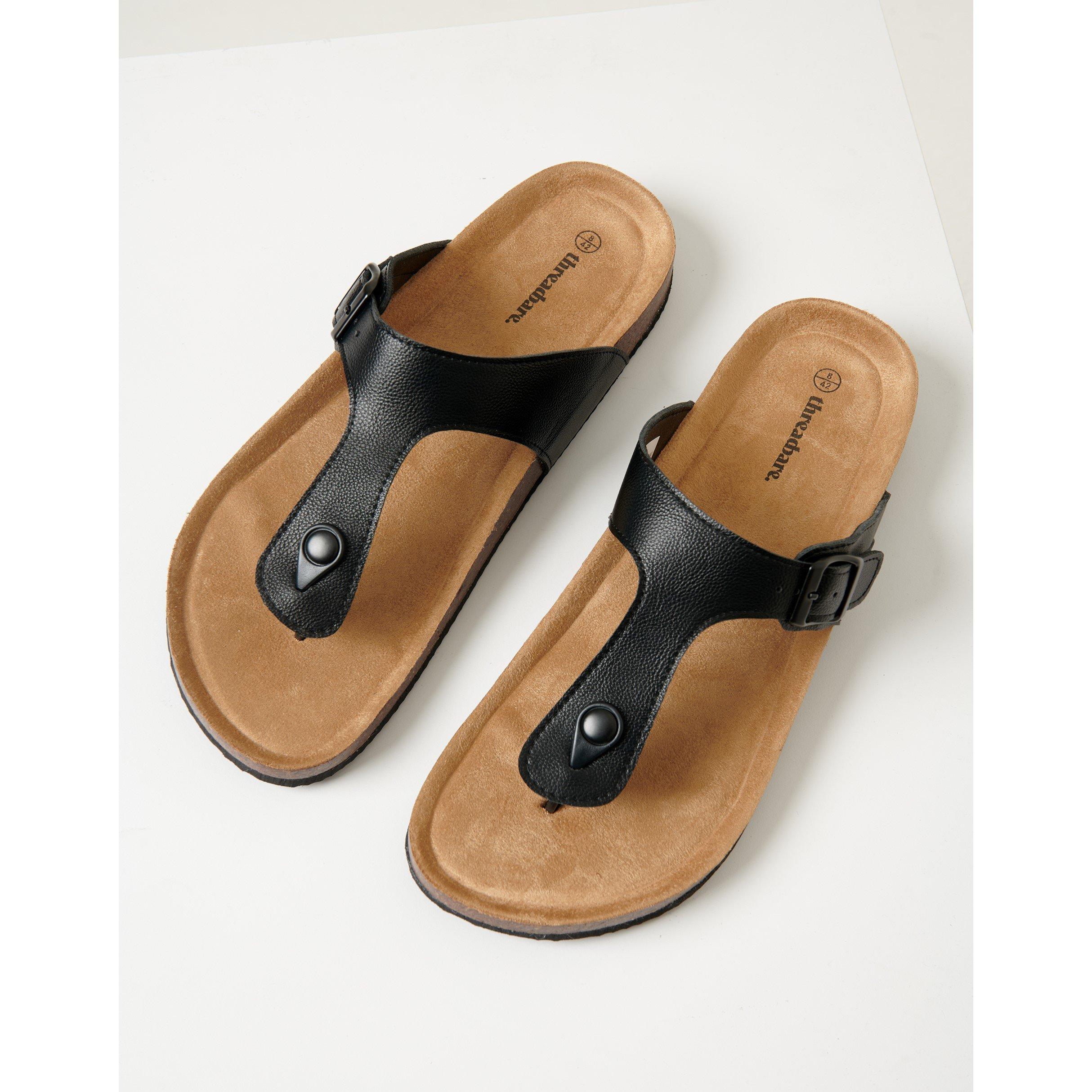 Black - Threadbare - Alexandria Flat Sandal - 3