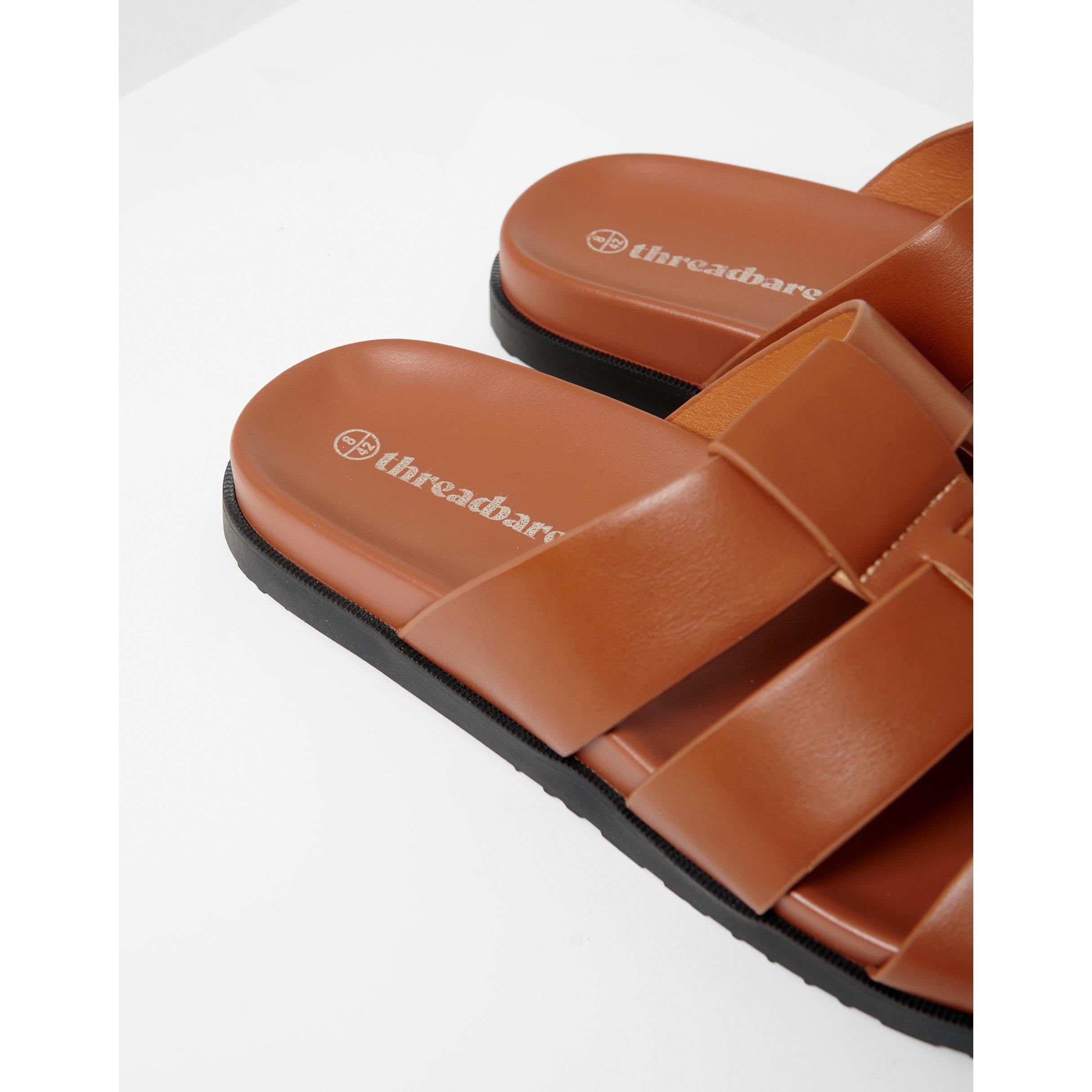 Tan - Threadbare - Men's Abel Flat Sandals - 2