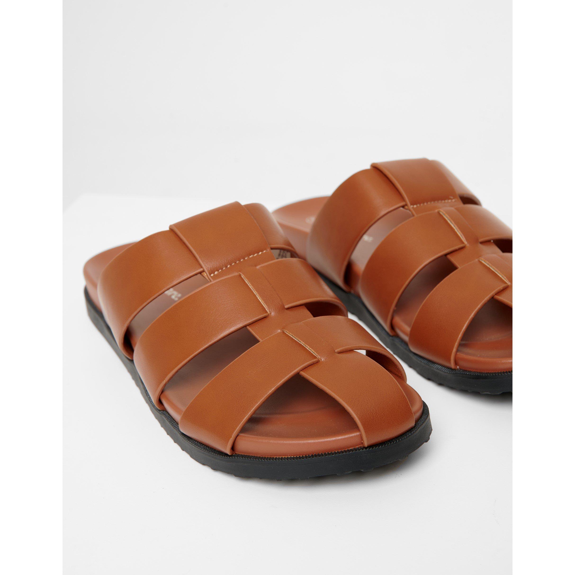 Tan - Threadbare - Men's Abel Flat Sandals - 4