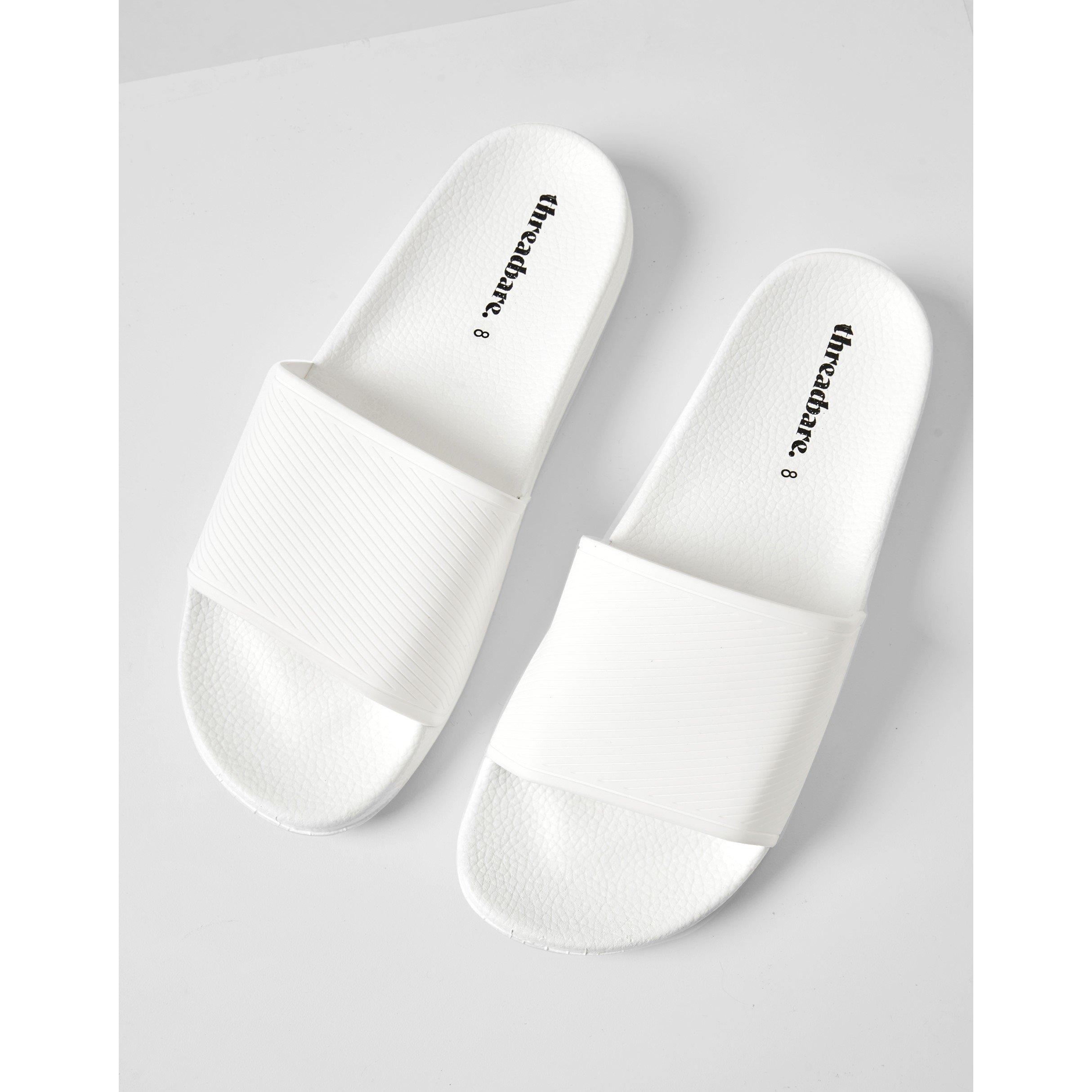 White - Threadbare - Men's Arlo Flat Sandal - 3