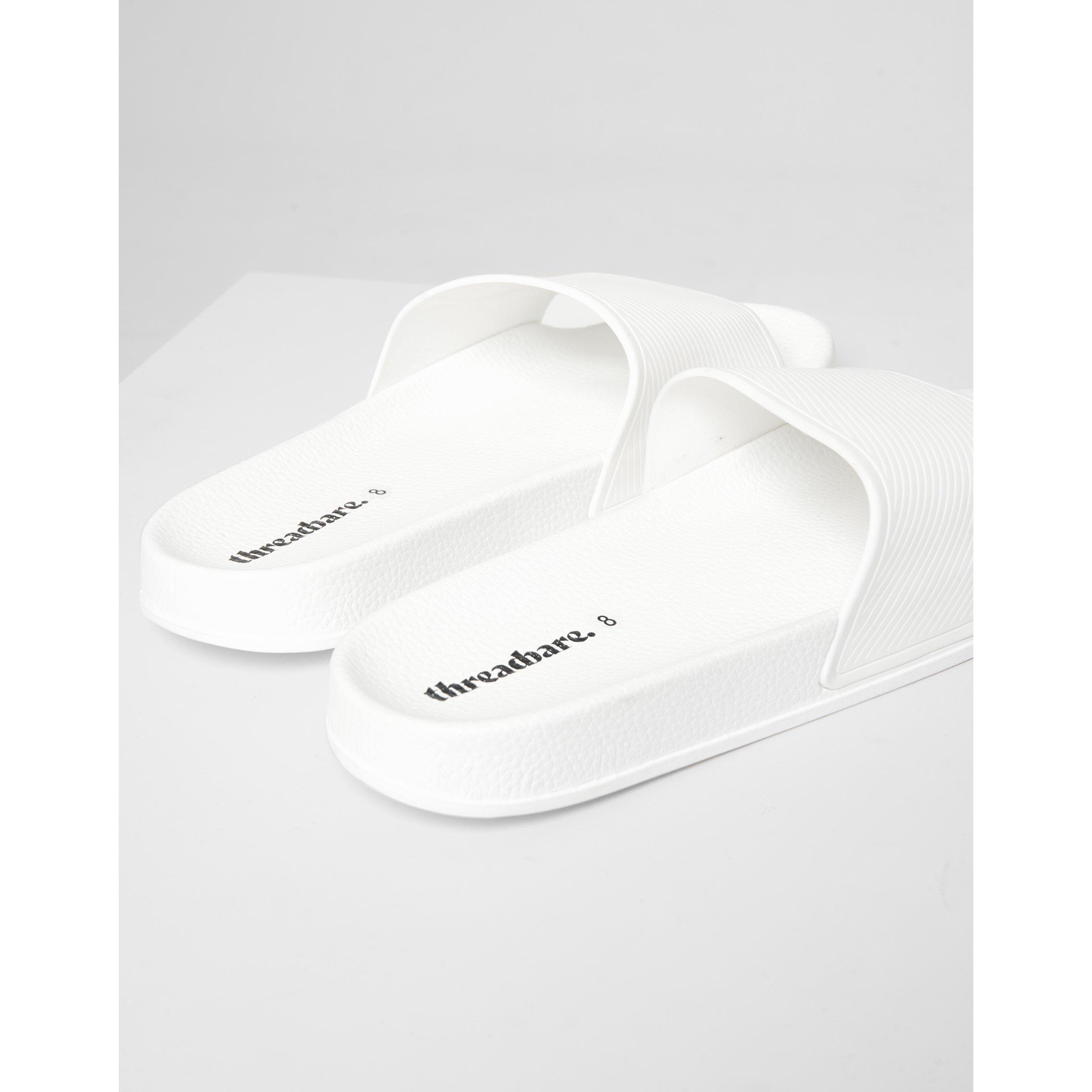 White - Threadbare - Men's Arlo Flat Sandal - 4