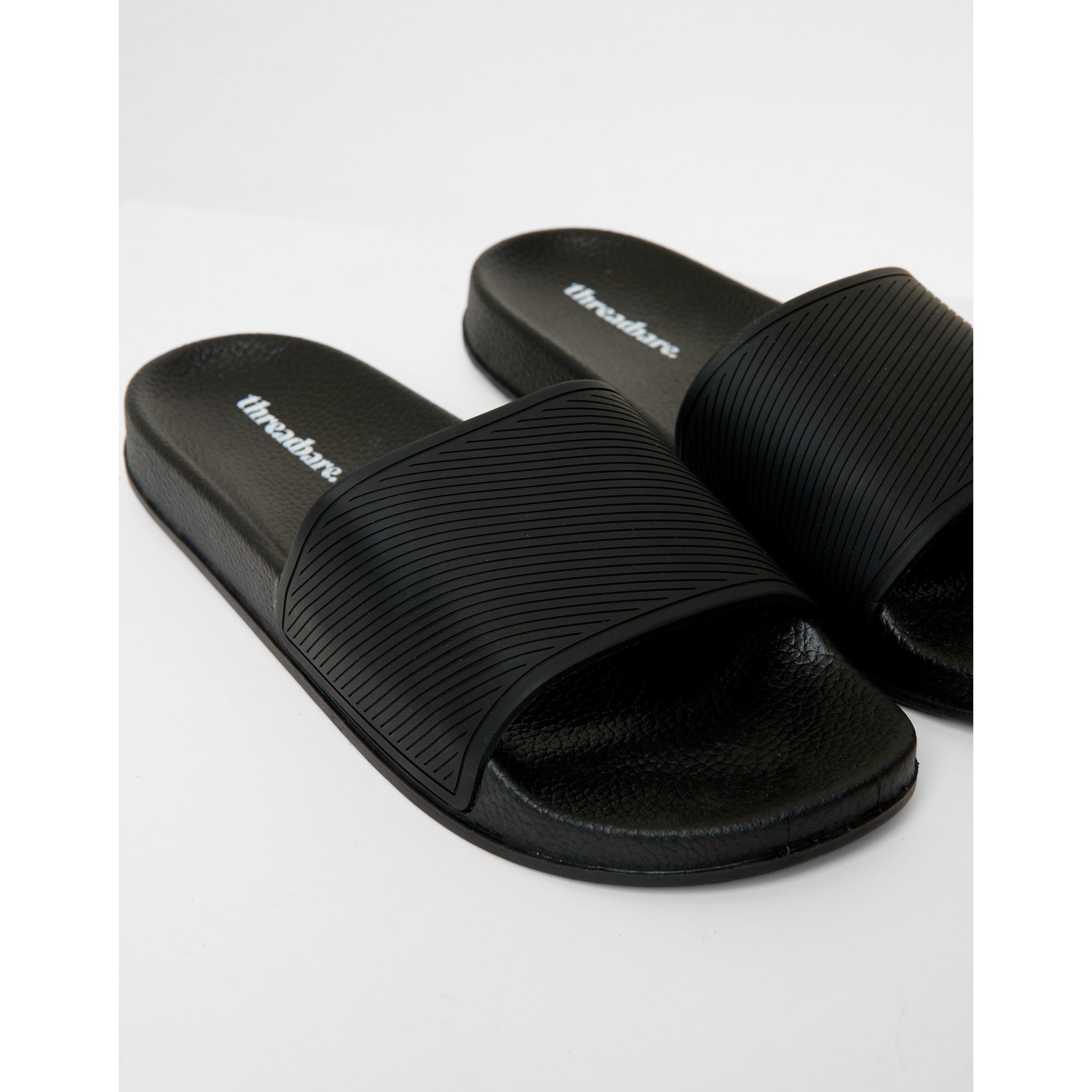 Black - Threadbare - Arlo Flat Sandal - 2