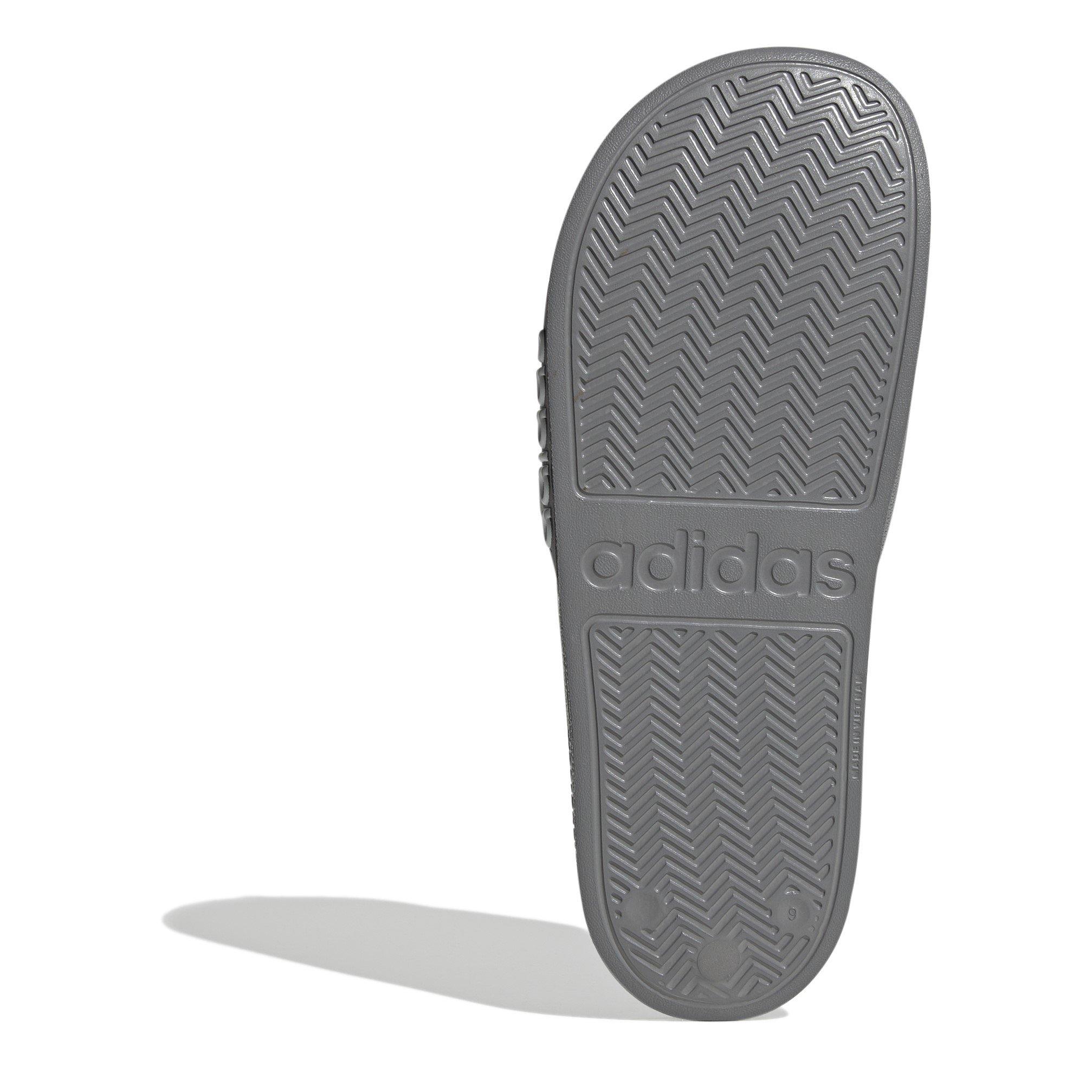 Grey/White - adidas - Adilette Shower Slides Unisex - 6