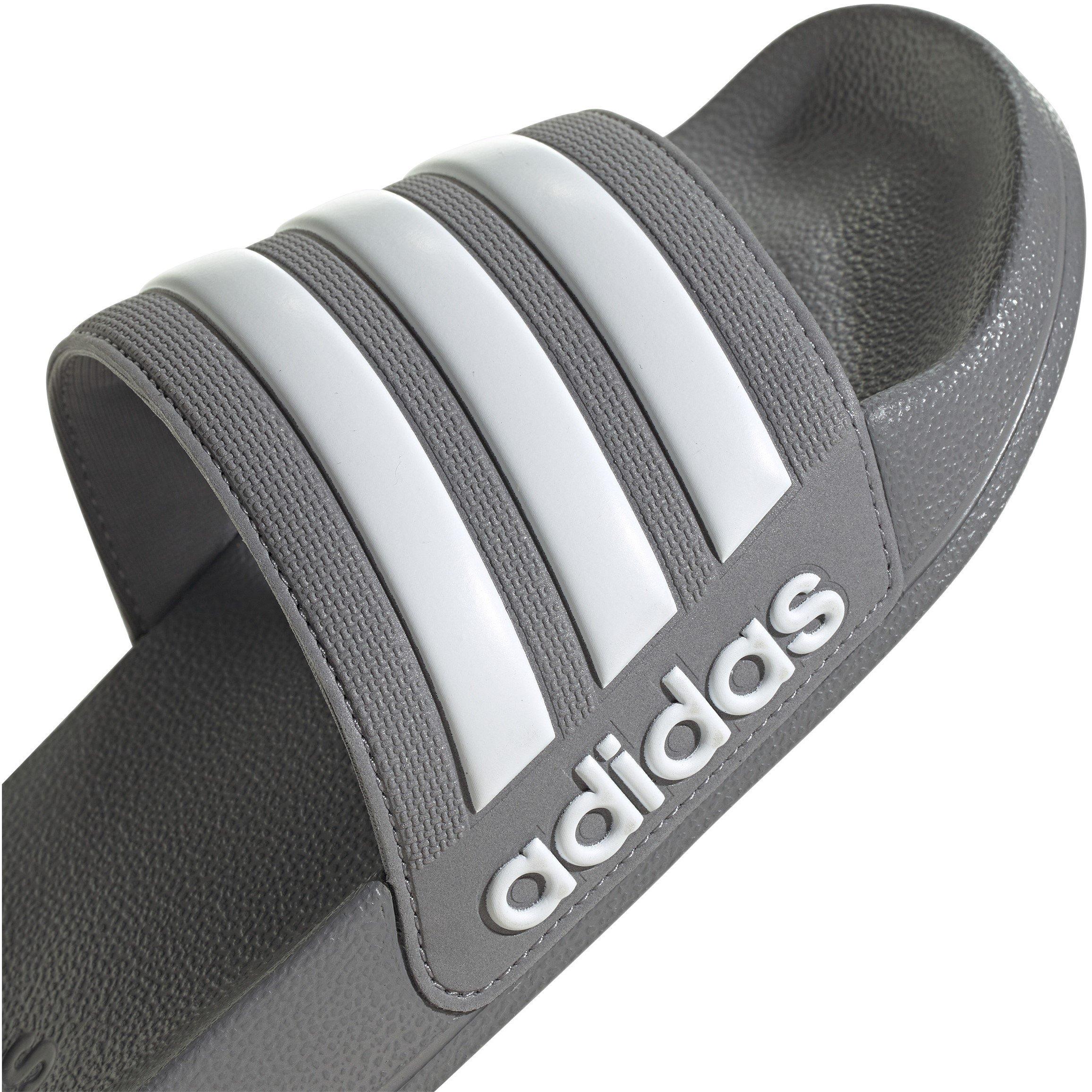Grey/White - adidas - Adilette Shower Slides Unisex - 7