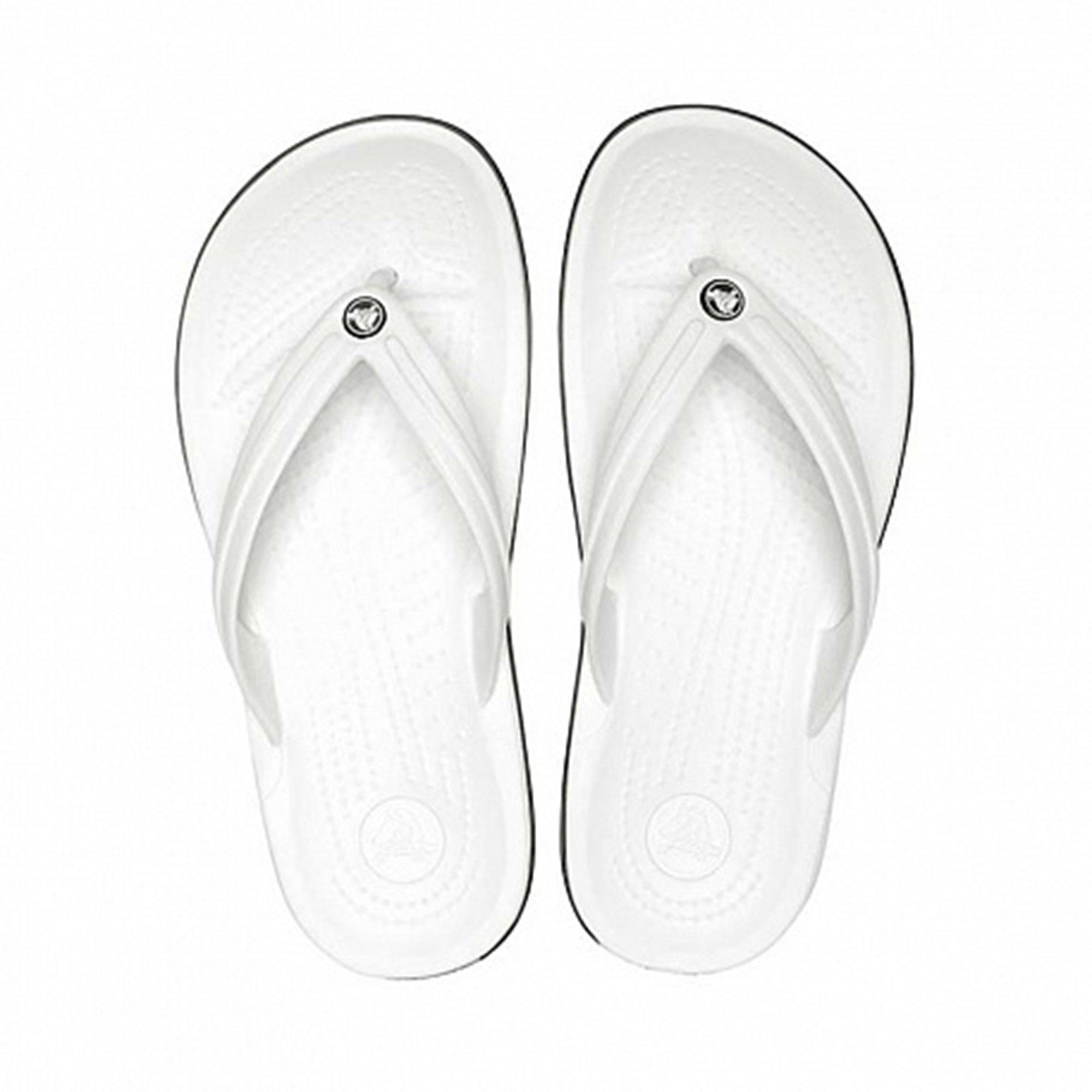 White - Crocs - Men's Cband Flip Flops - 4