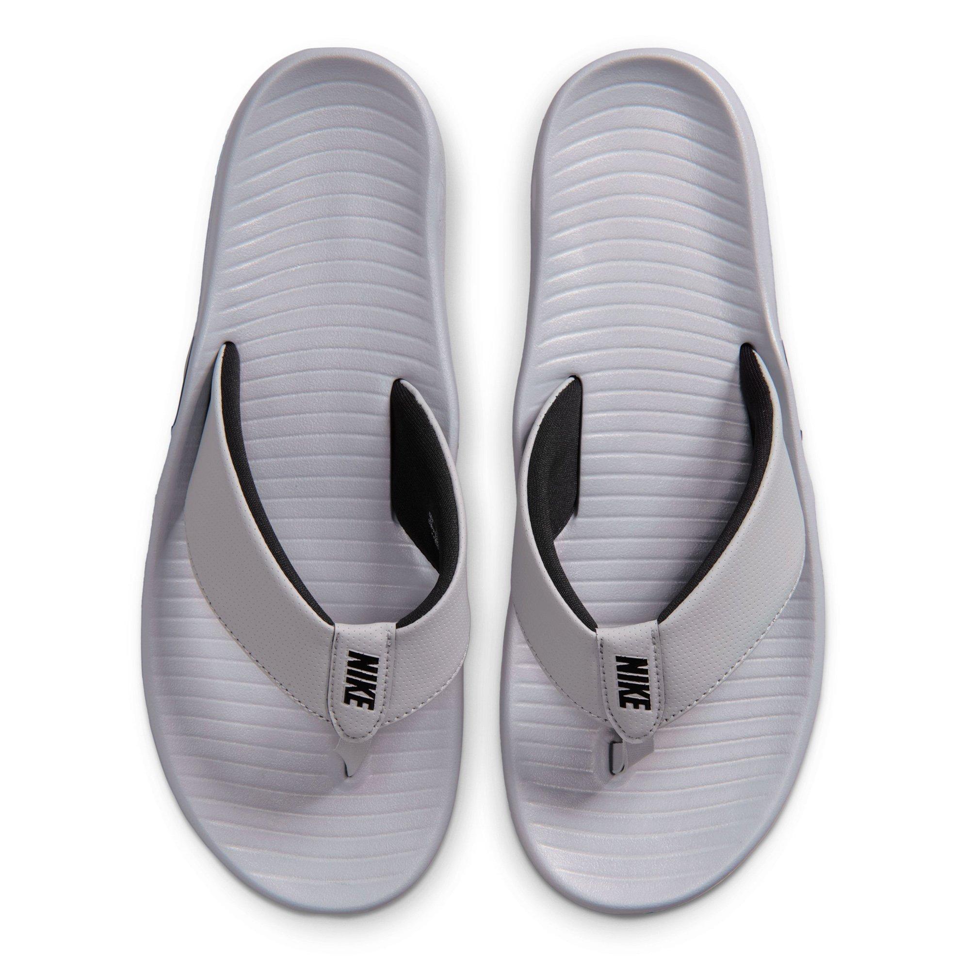 Smoke Grey/Blk - Nike - Men's Marina Flip Flops - 4