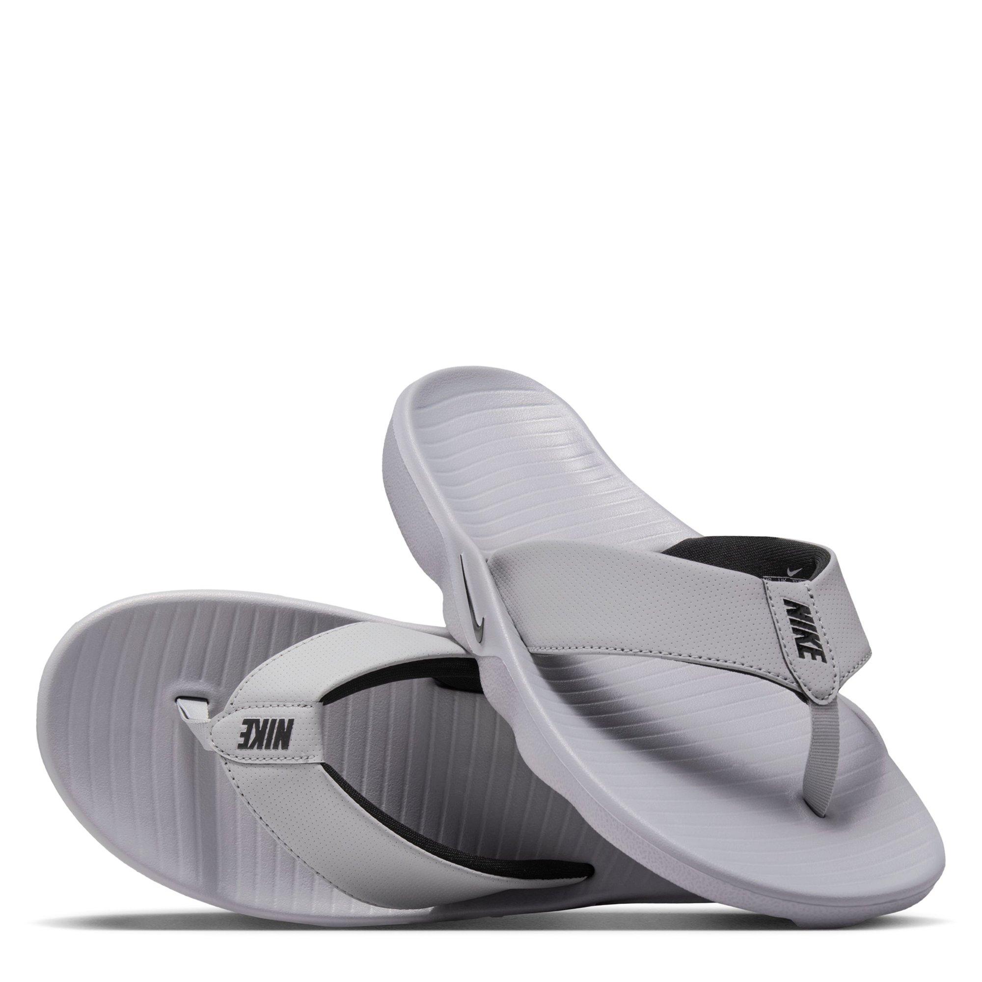 Smoke Grey/Blk - Nike - Men's Marina Flip Flops - 5