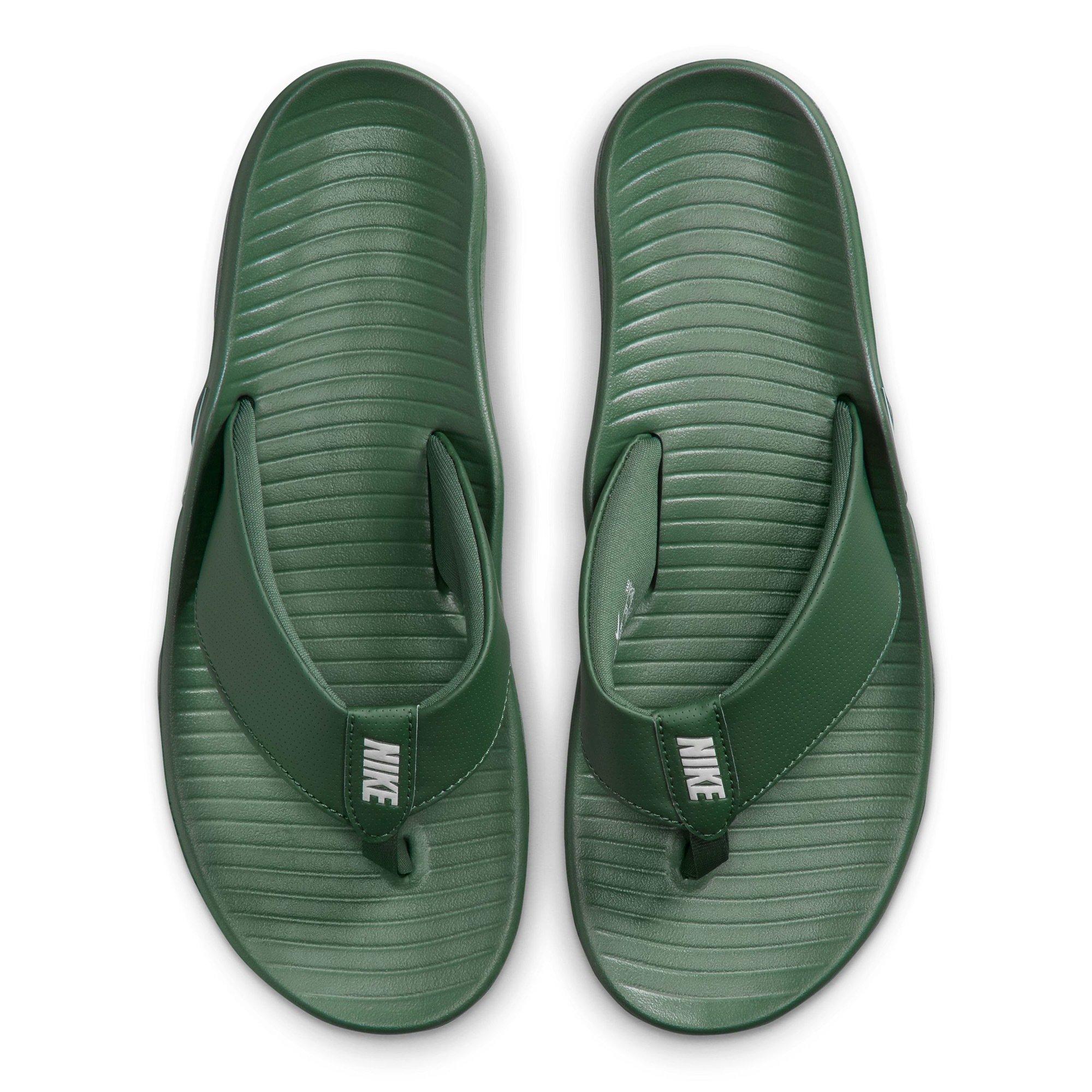 Fir/Lt Khaki - Nike - Men's Marina Flip Flops - 4