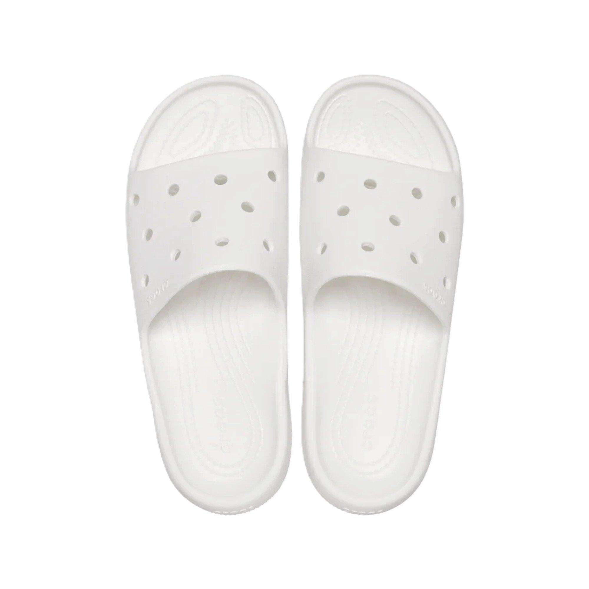 White - Crocs - Men's Classic Slide Pool Sliders - 4