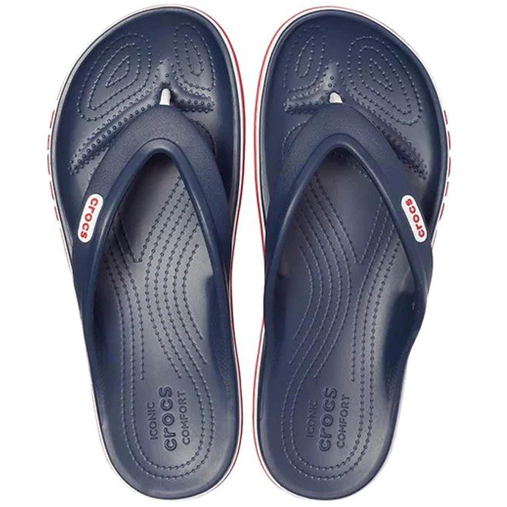 Marineblau/Pfeffer - Crocs - Bayaband Flip Flops - 4
