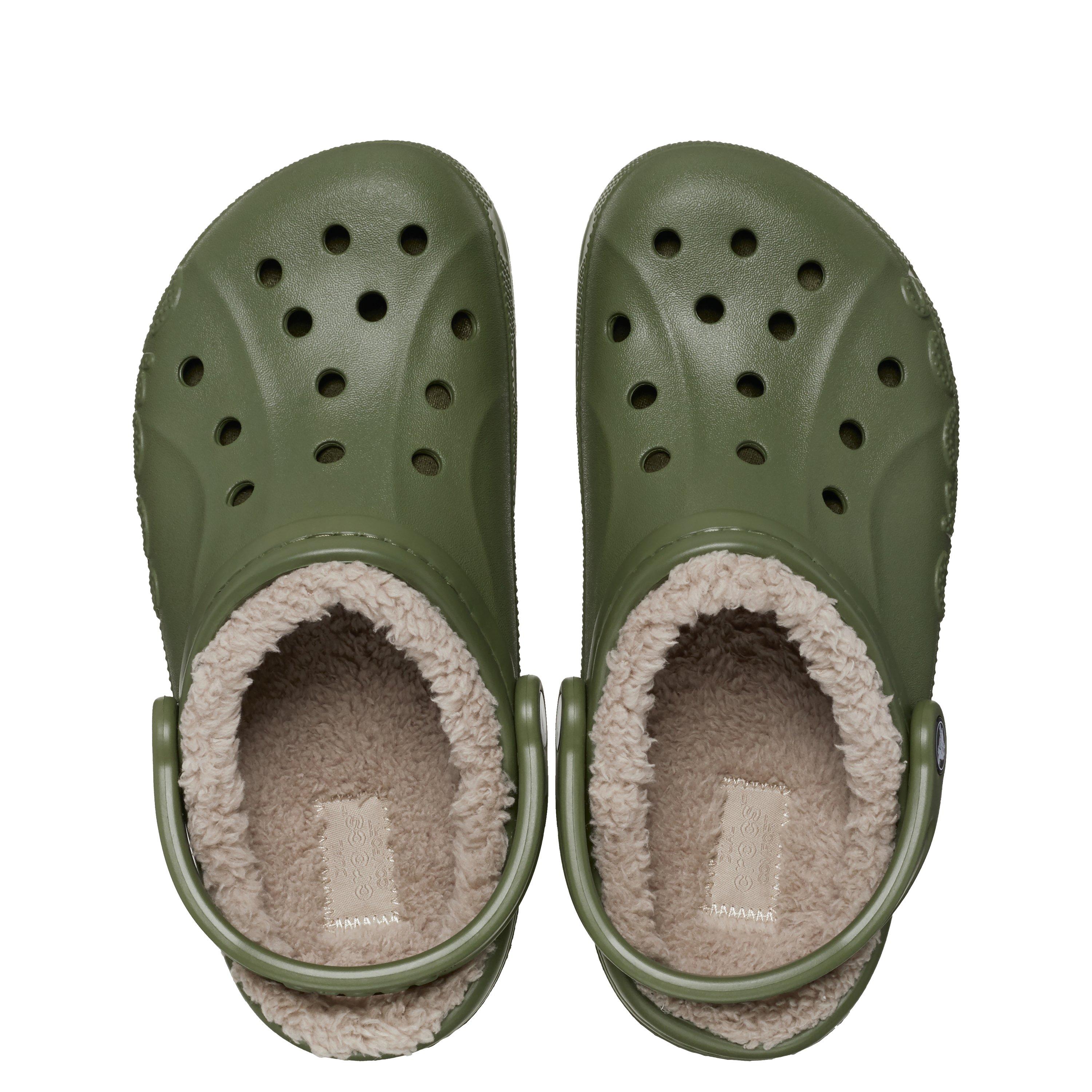 Vert armée - Crocs - Baya Lined Clogs Mens - 7