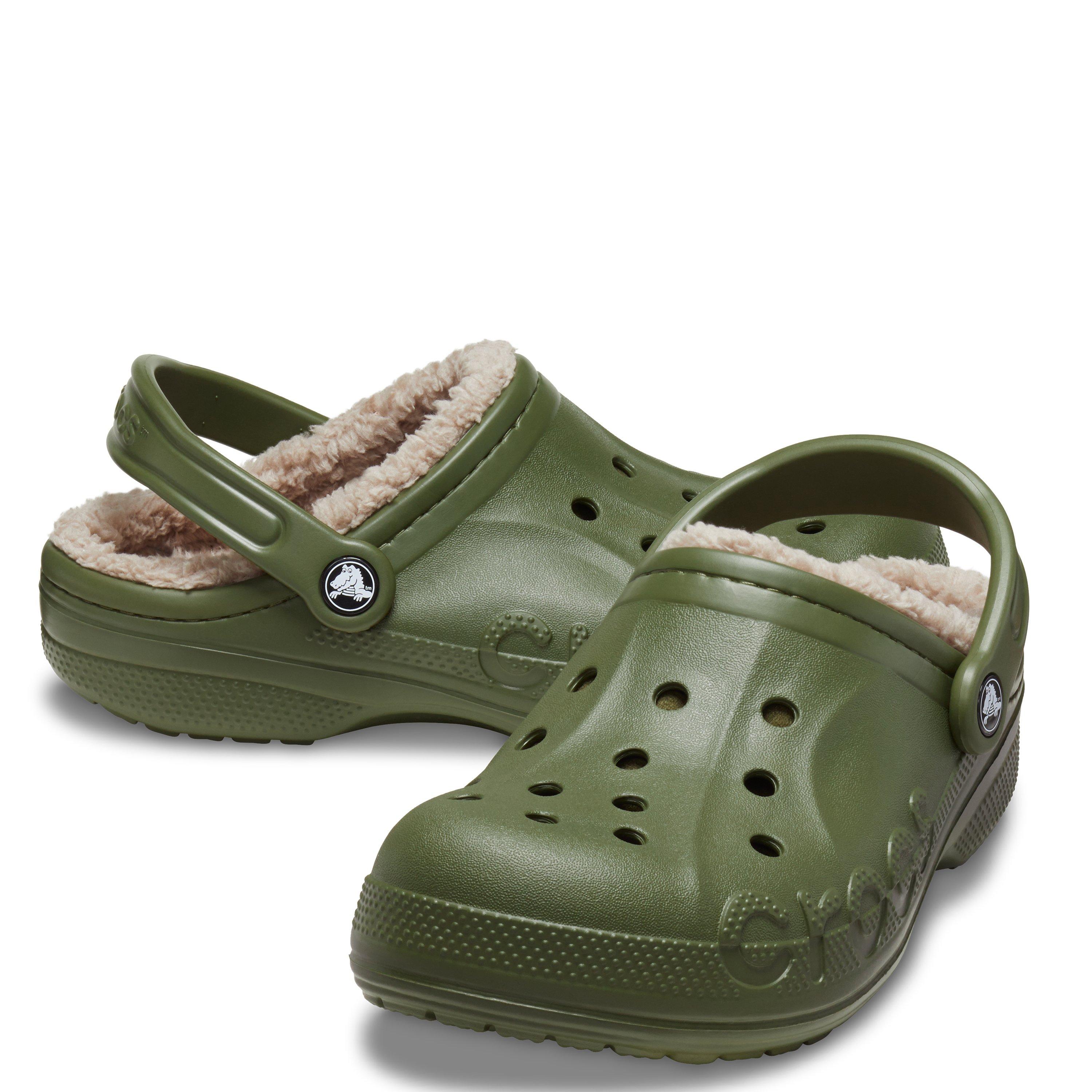 Vert armée - Crocs - Baya Lined Clogs Mens - 5