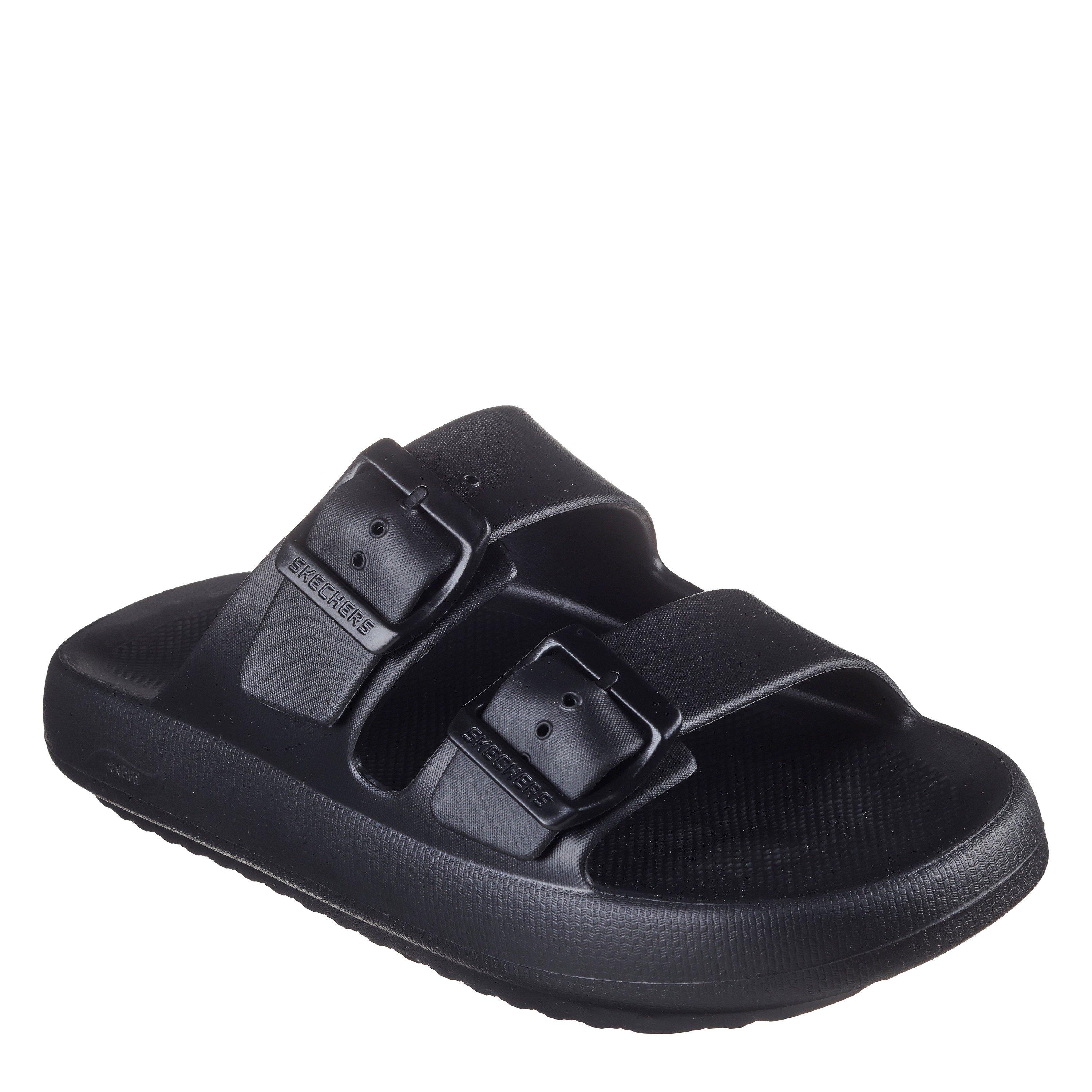 Black - Skechers - Arch Fit Horizon - Heatwave Flat Sandals Mens - 1