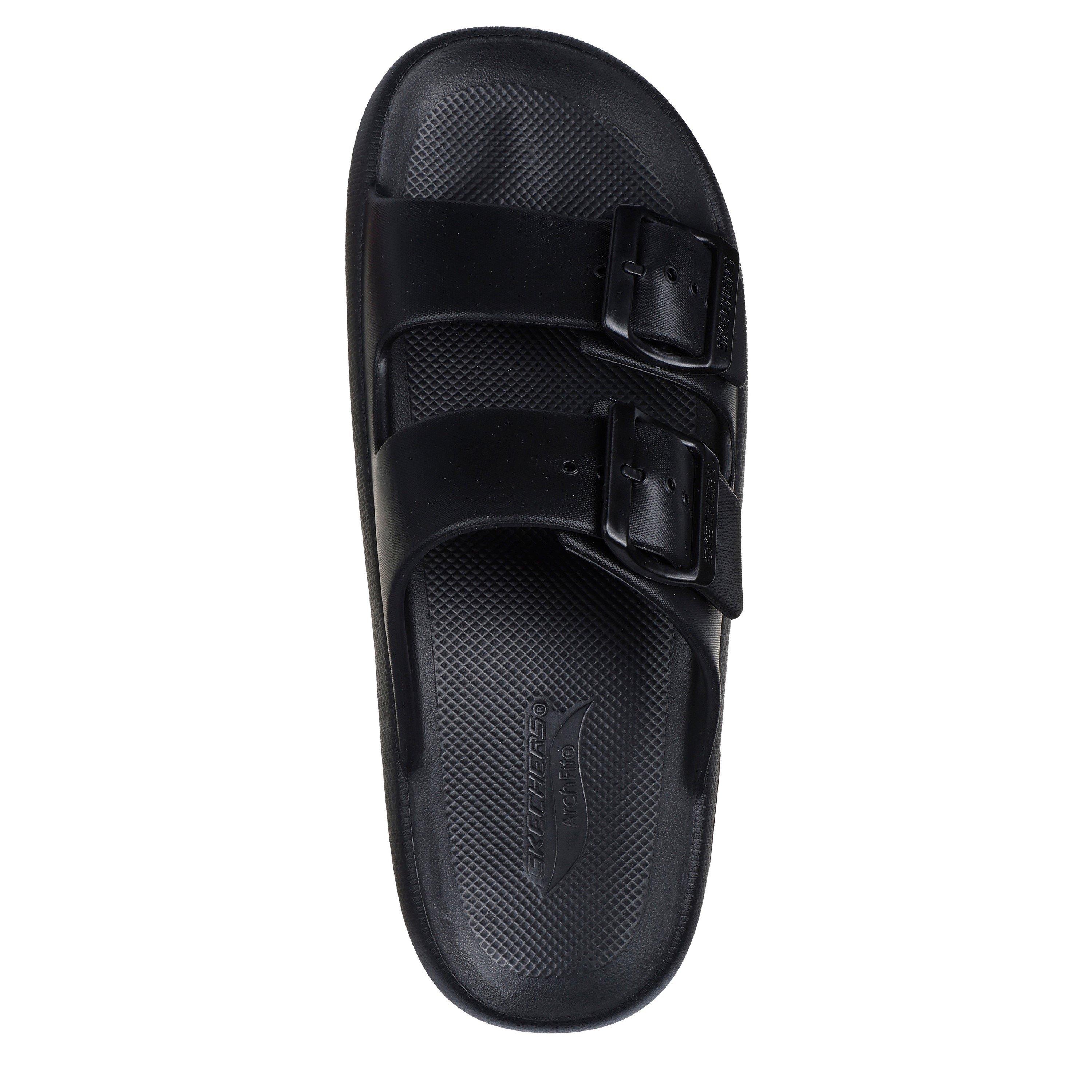 Black - Skechers - Arch Fit Horizon - Heatwave Flat Sandals Mens - 5