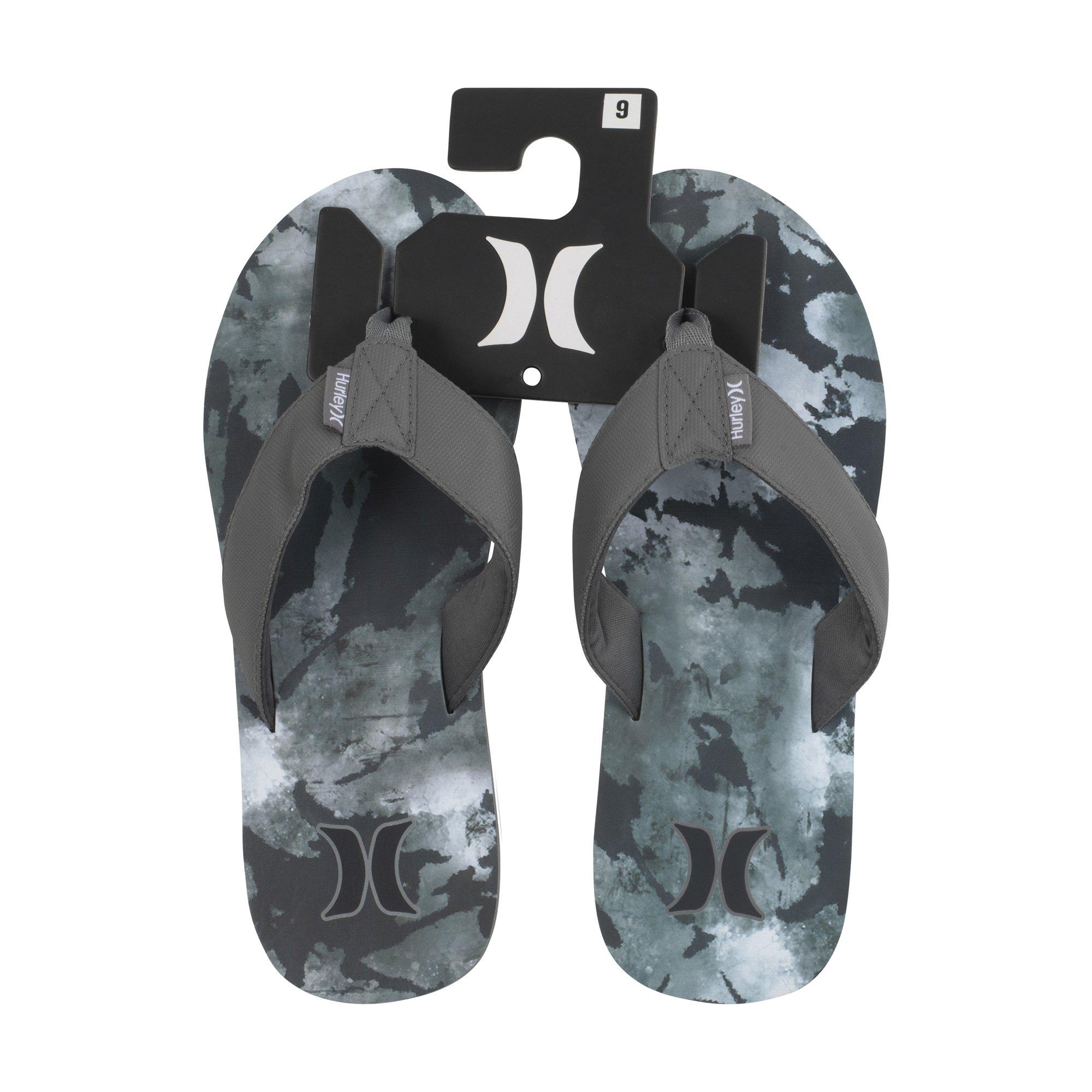 Medium Grey - Hurley - Men's Pack Flip Flops - 1