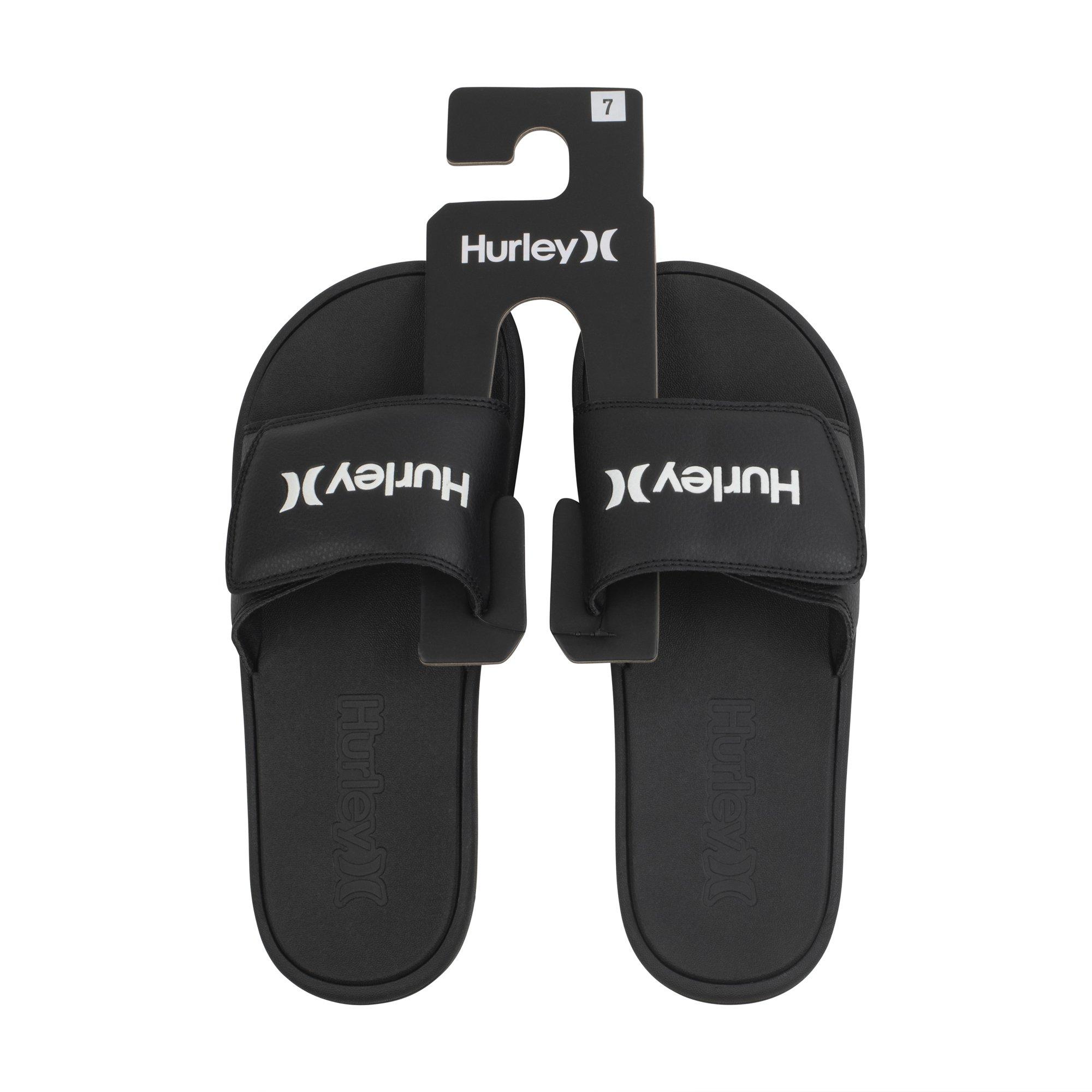 Black /White - Hurley - Men's Velco Flip Flop