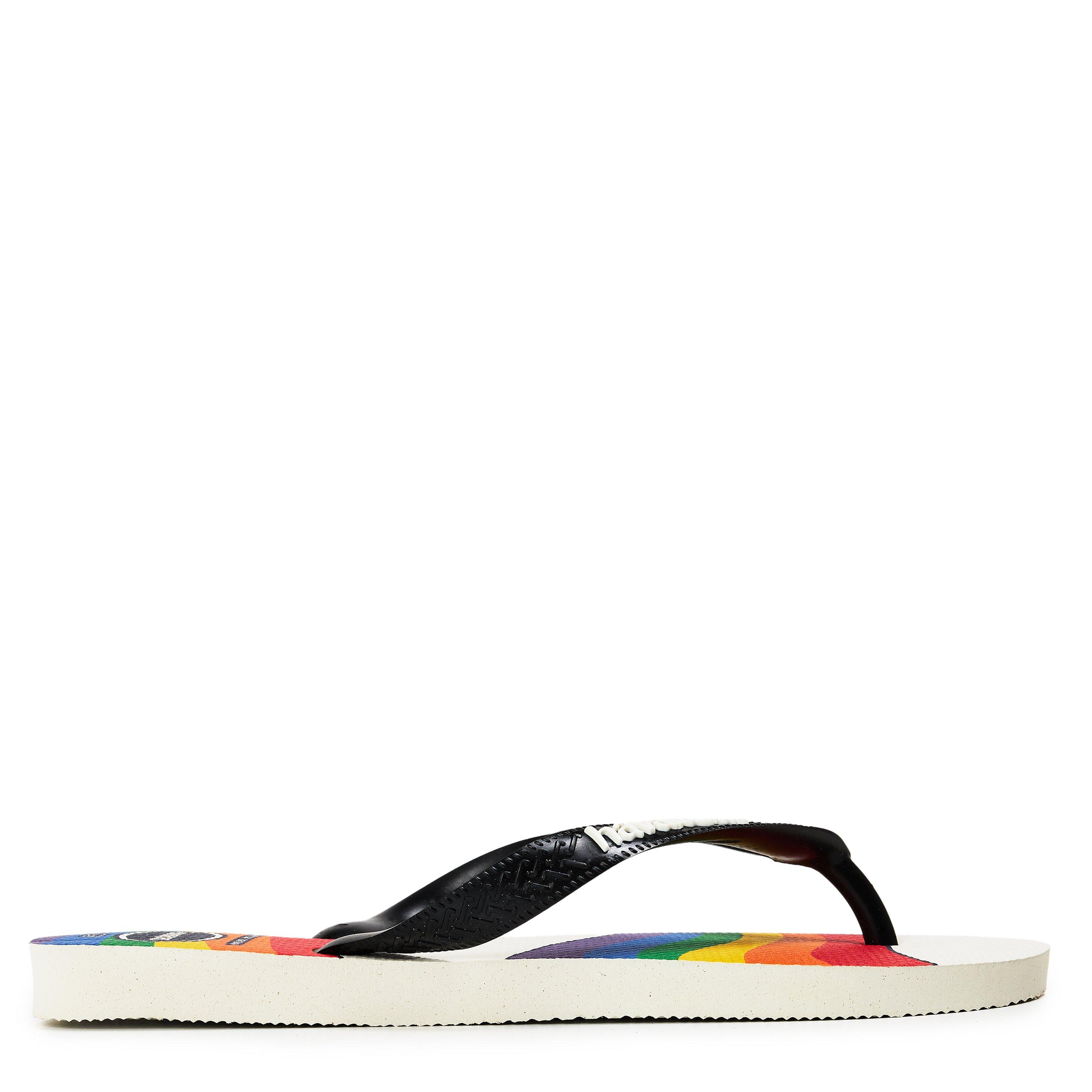 Grey/Dark/Red - Havaianas - Hav. Top Pride White/Black 43/44 Flip Flops Unisex Adults - 1