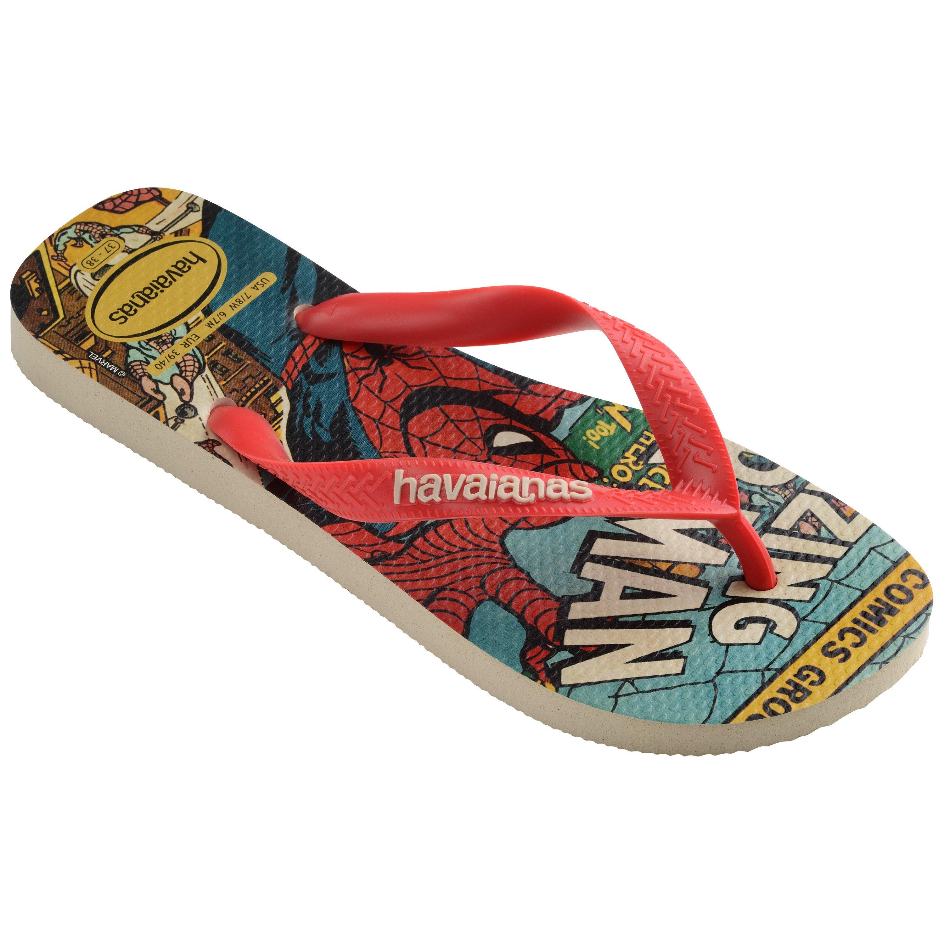 Multi - Havaianas - Hav. Top Marvel Classics Black/Blac Flip Flops Unisex Adults - 2