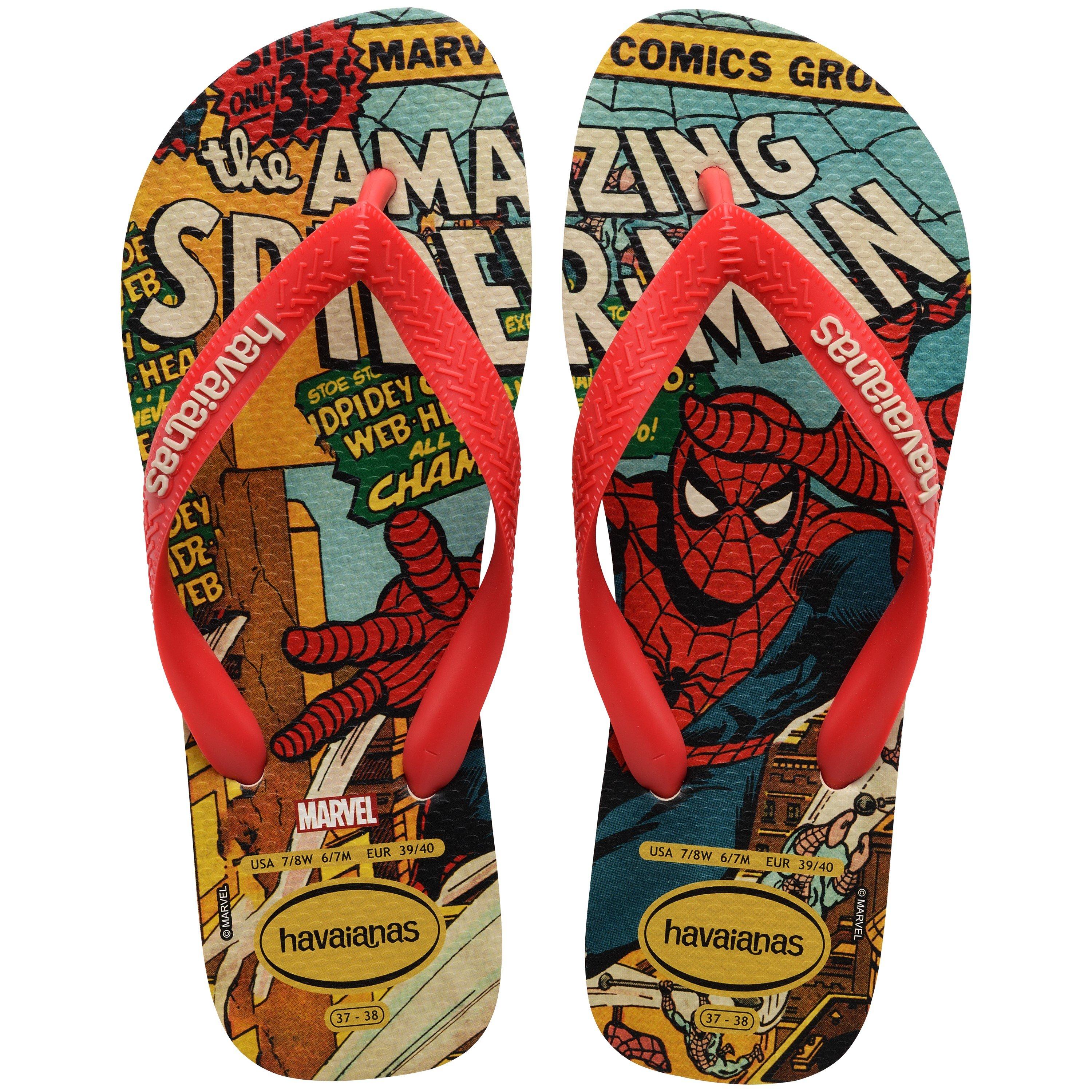 Multi - Havaianas - Hav. Top Marvel Classics Black/Blac Flip Flops Unisex Adults - 3