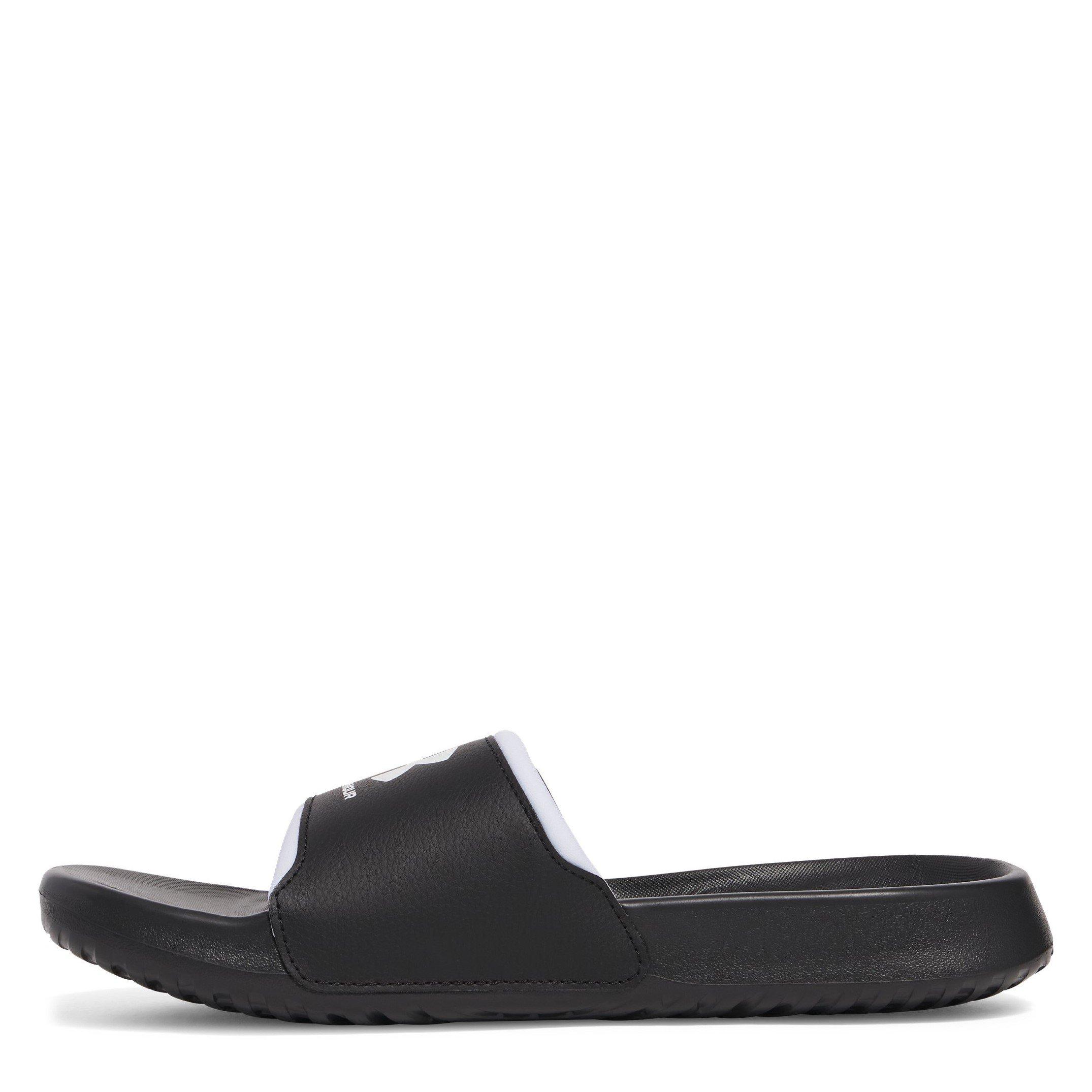 Black/Blk/White - Under Armour - Under Ignite Select Adults Slide Sandals - 2