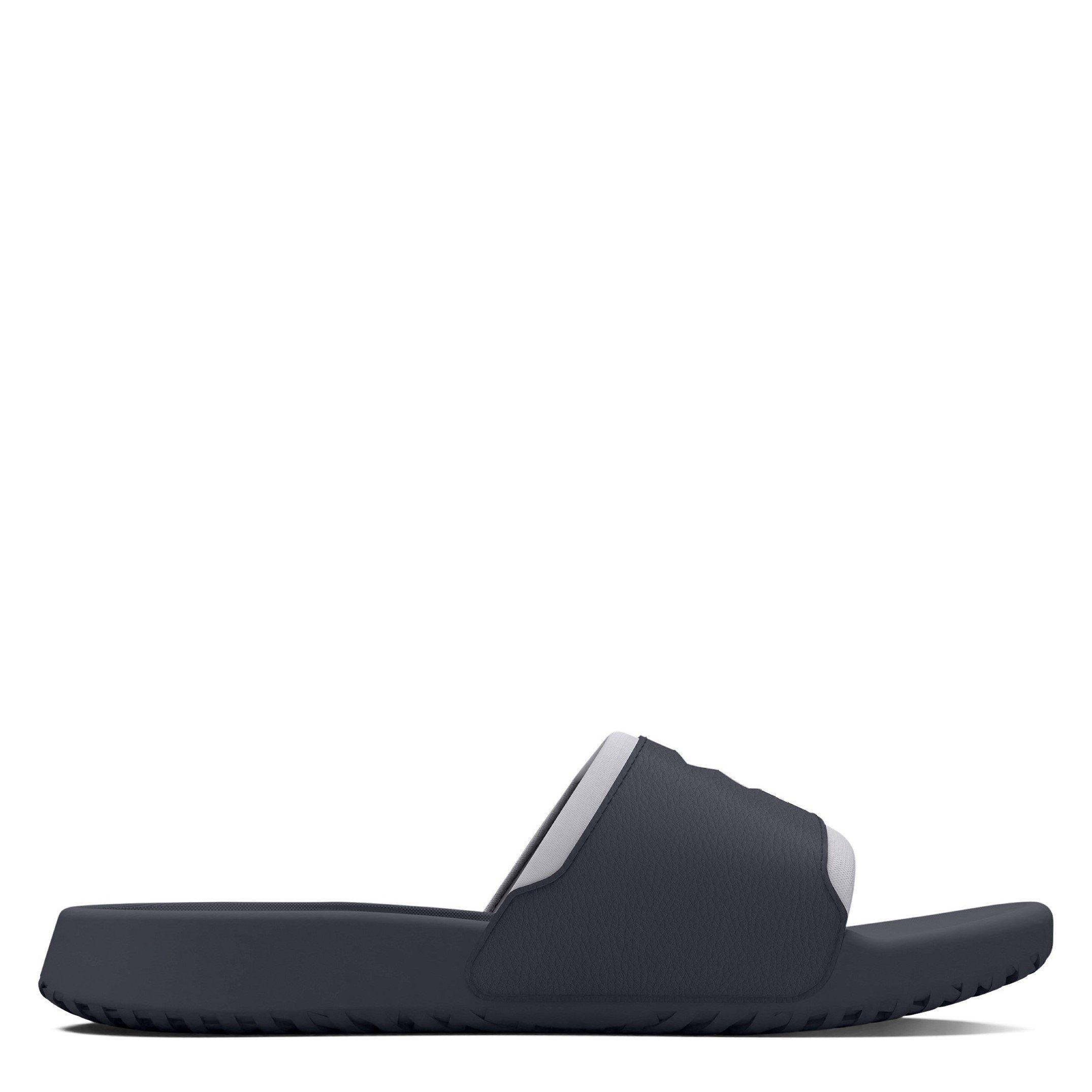 Black/Blk/White - Under Armour - Under Ignite Select Adults Slide Sandals - 6