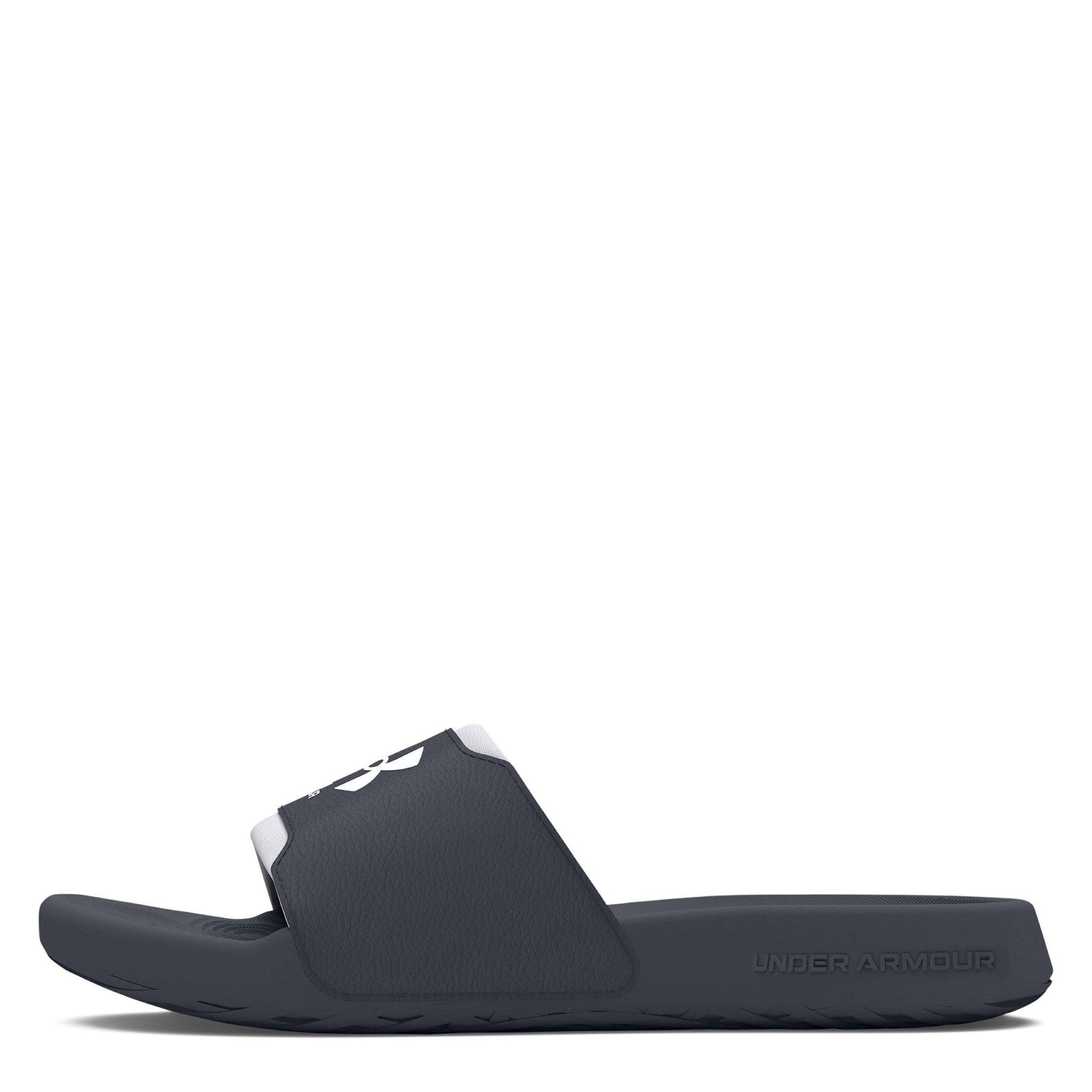 Black/Blk/White - Under Armour - Under Ignite Select Adults Slide Sandals - 7