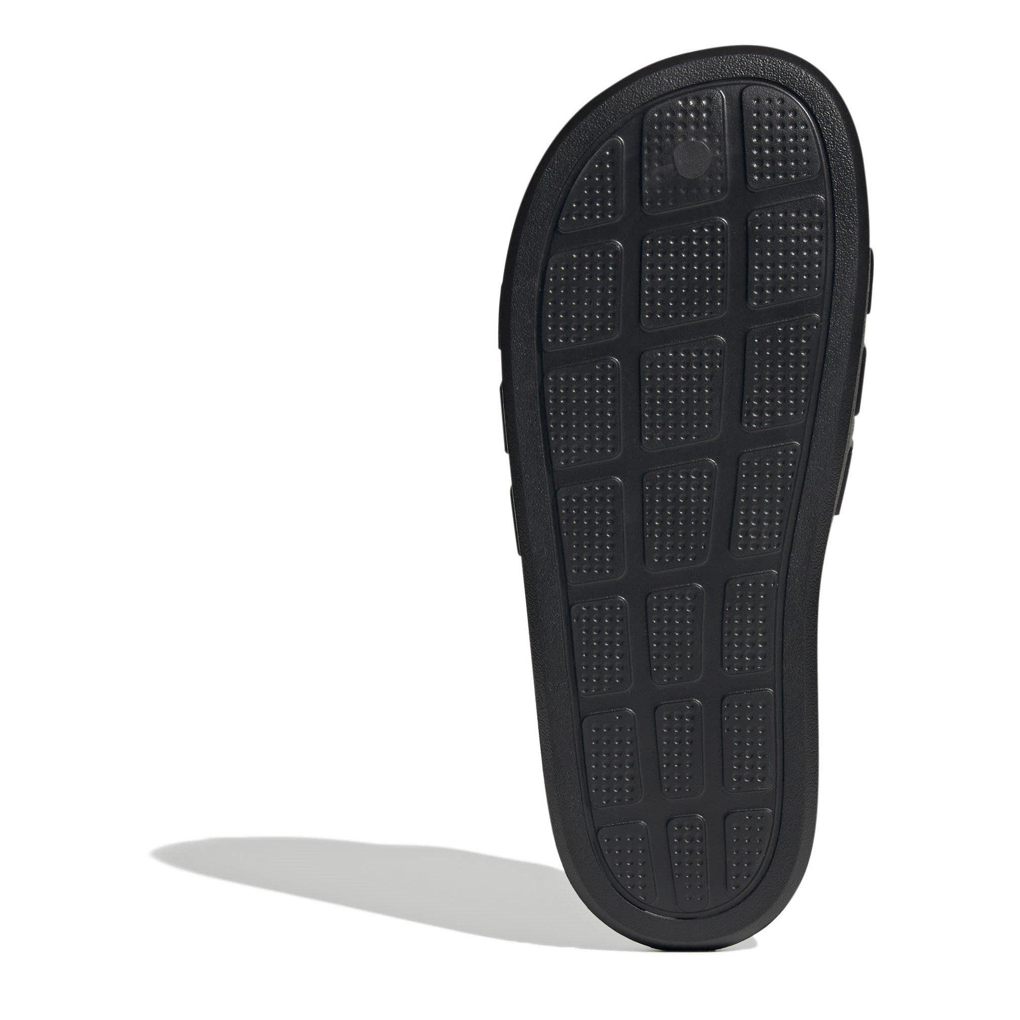 Black/White/Blk - adidas - Adilette Flow Mens Slide Sandals - 7