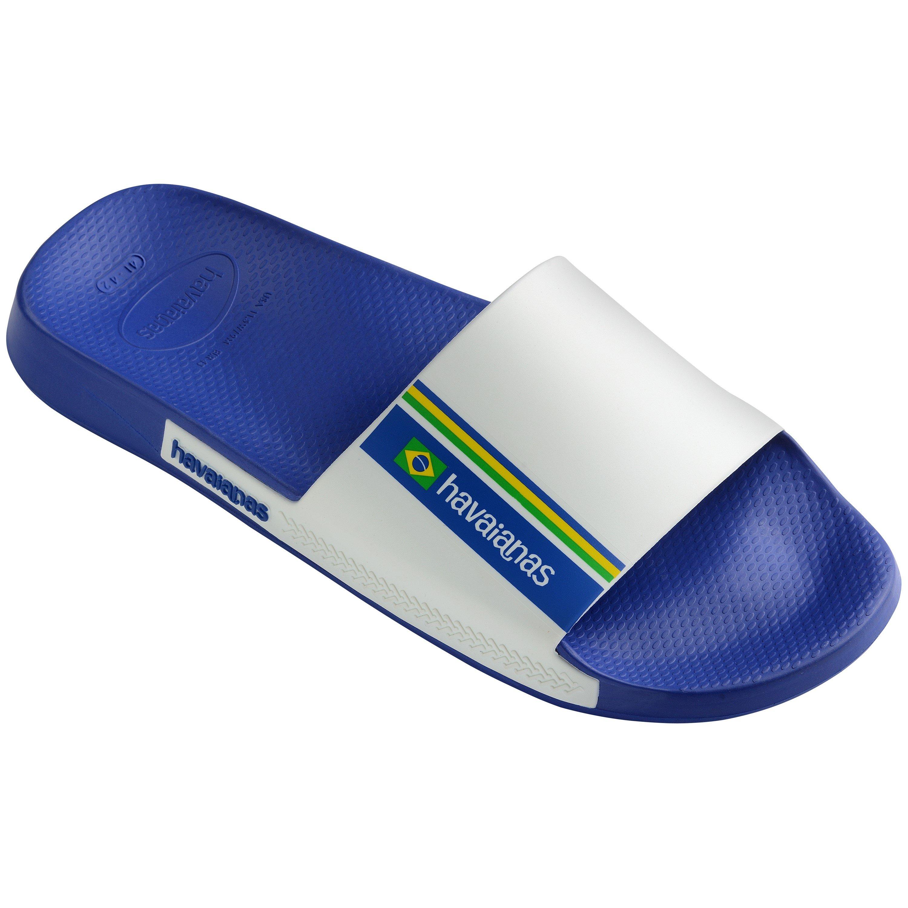 Marine Blue - Havaianas - Hav. Slide Brasil Marine Blue 43/44 Flip Flops Unisex Adults - 2