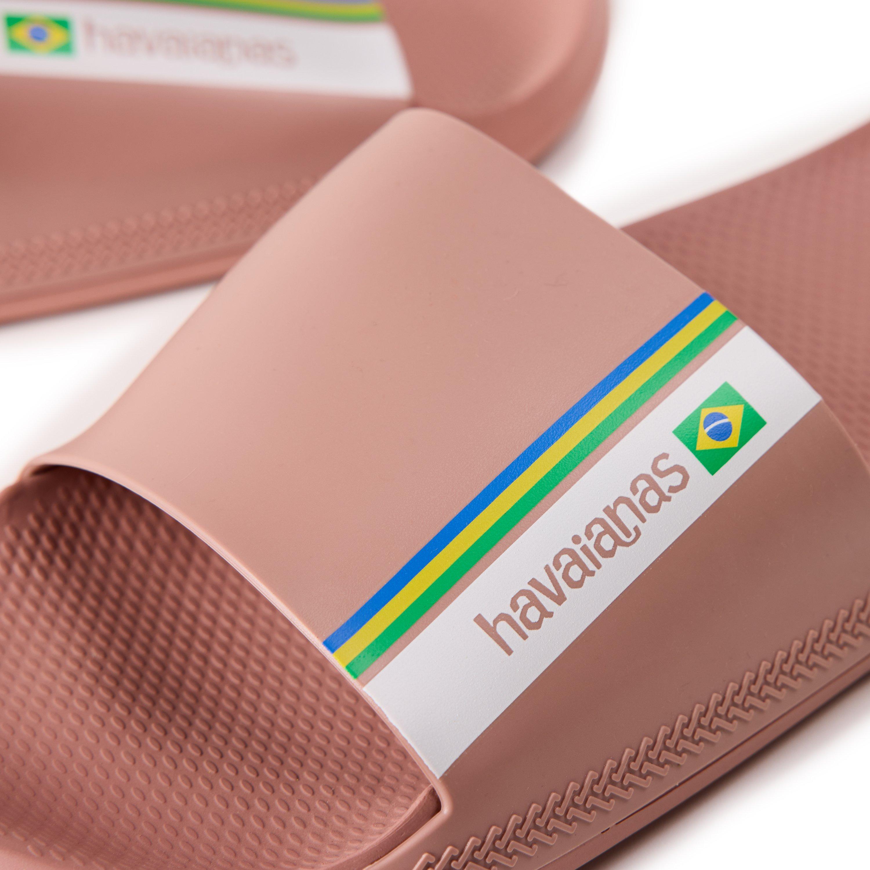 Preto Escuro - Havaianas - Hav. Slide Brasil Marine Blue 43/44 Flip Flops Unisex Adults - 3