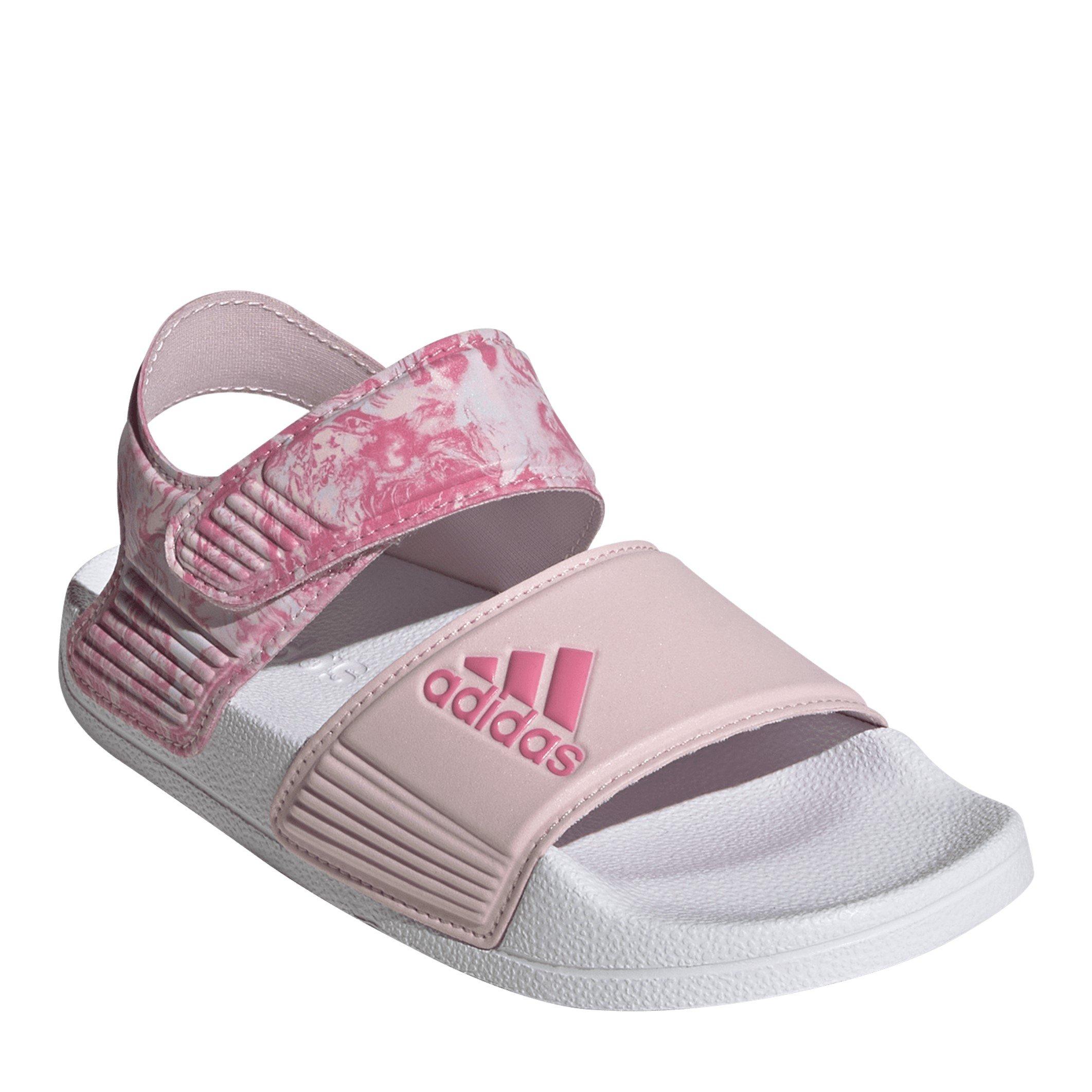 Clear Pink/Wht - adidas - Adilette Sandal K Sliders Unisex Adults - 3