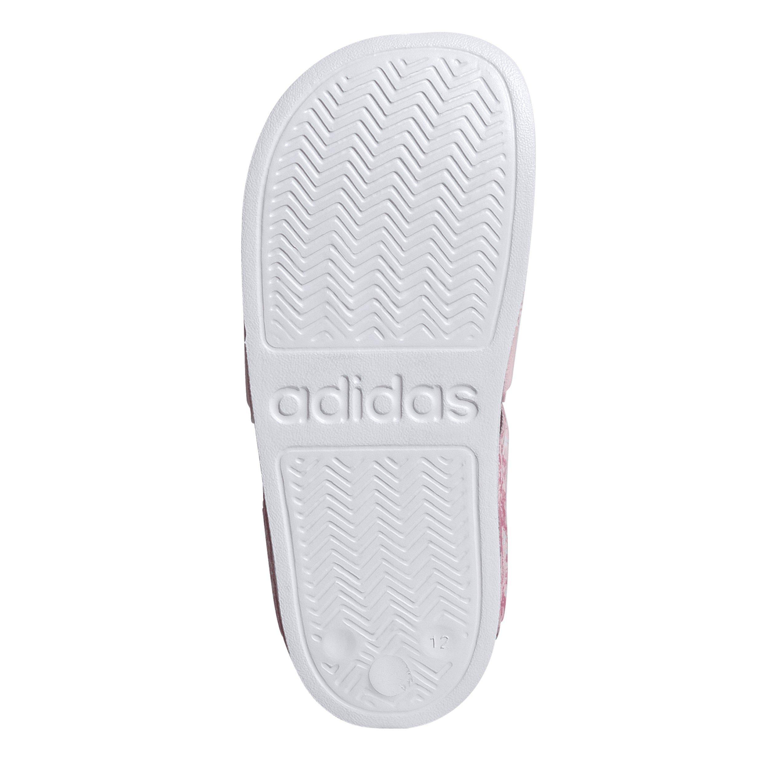 Clear Pink/Wht - adidas - Adilette Sandal K Sliders Unisex Adults - 6