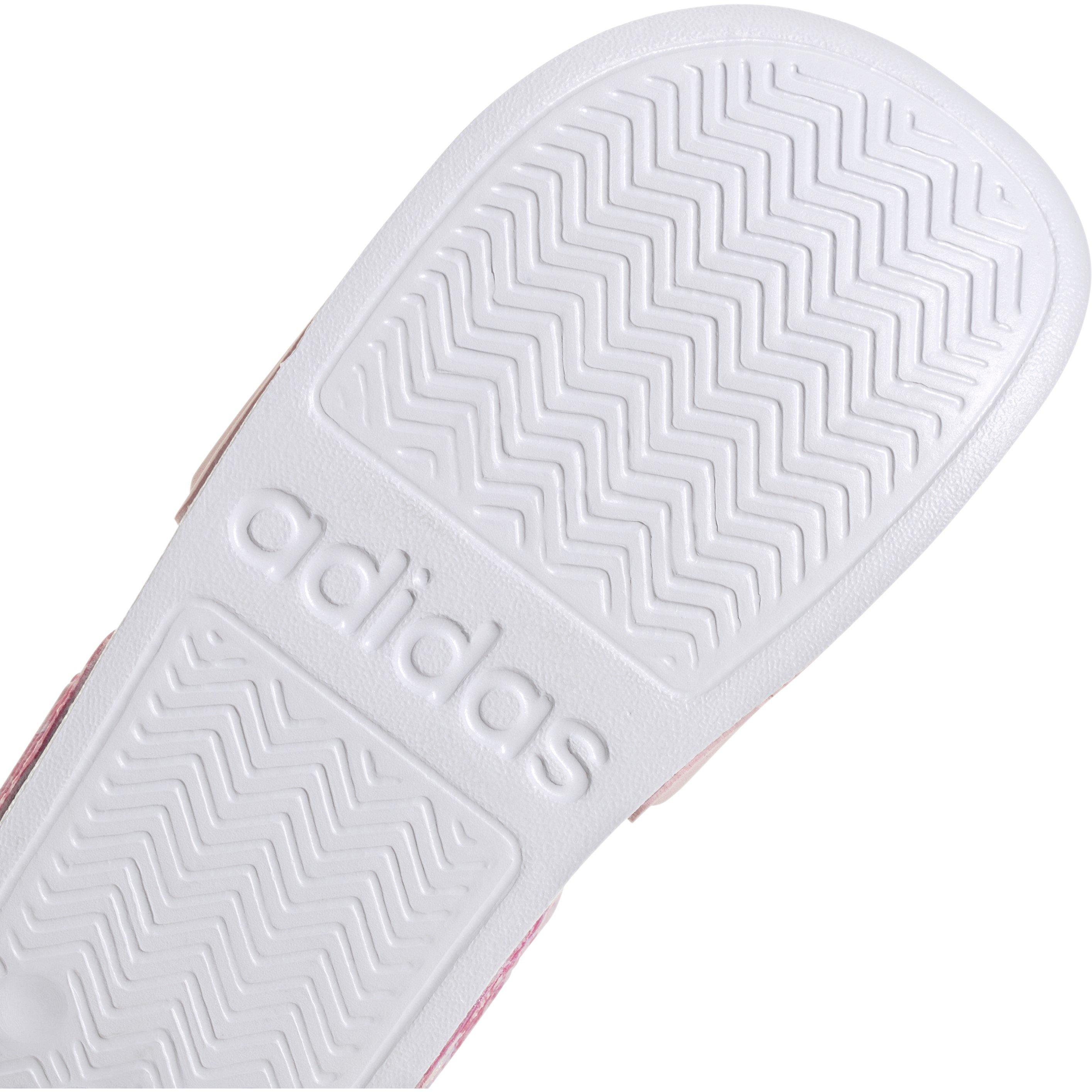 Clear Pink/Wht - adidas - Adilette Sandal K Sliders Unisex Adults - 8