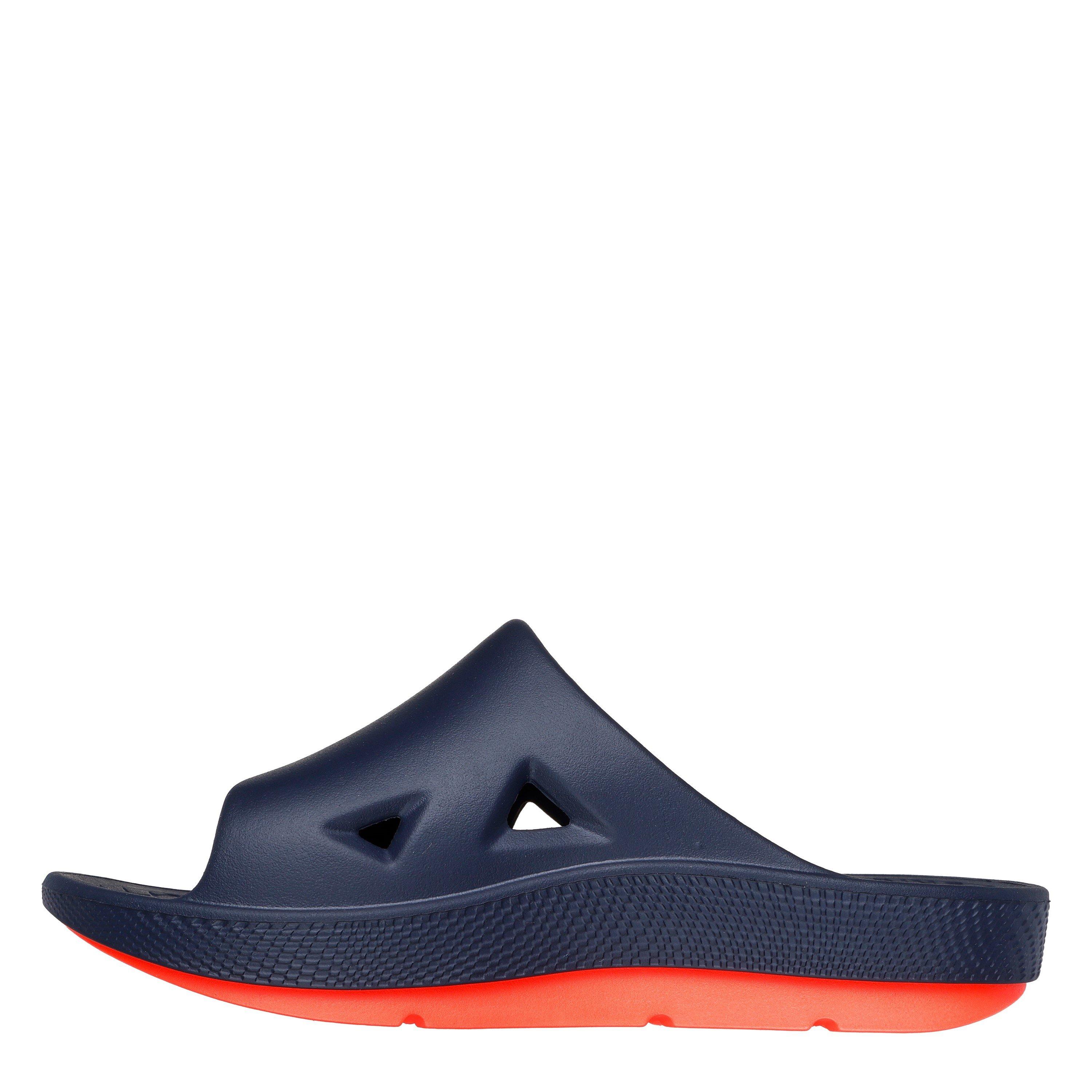 Marina/Corallo - Skechers - Dual Density Premium Arch Fit Hyper Sliders Mens - 2