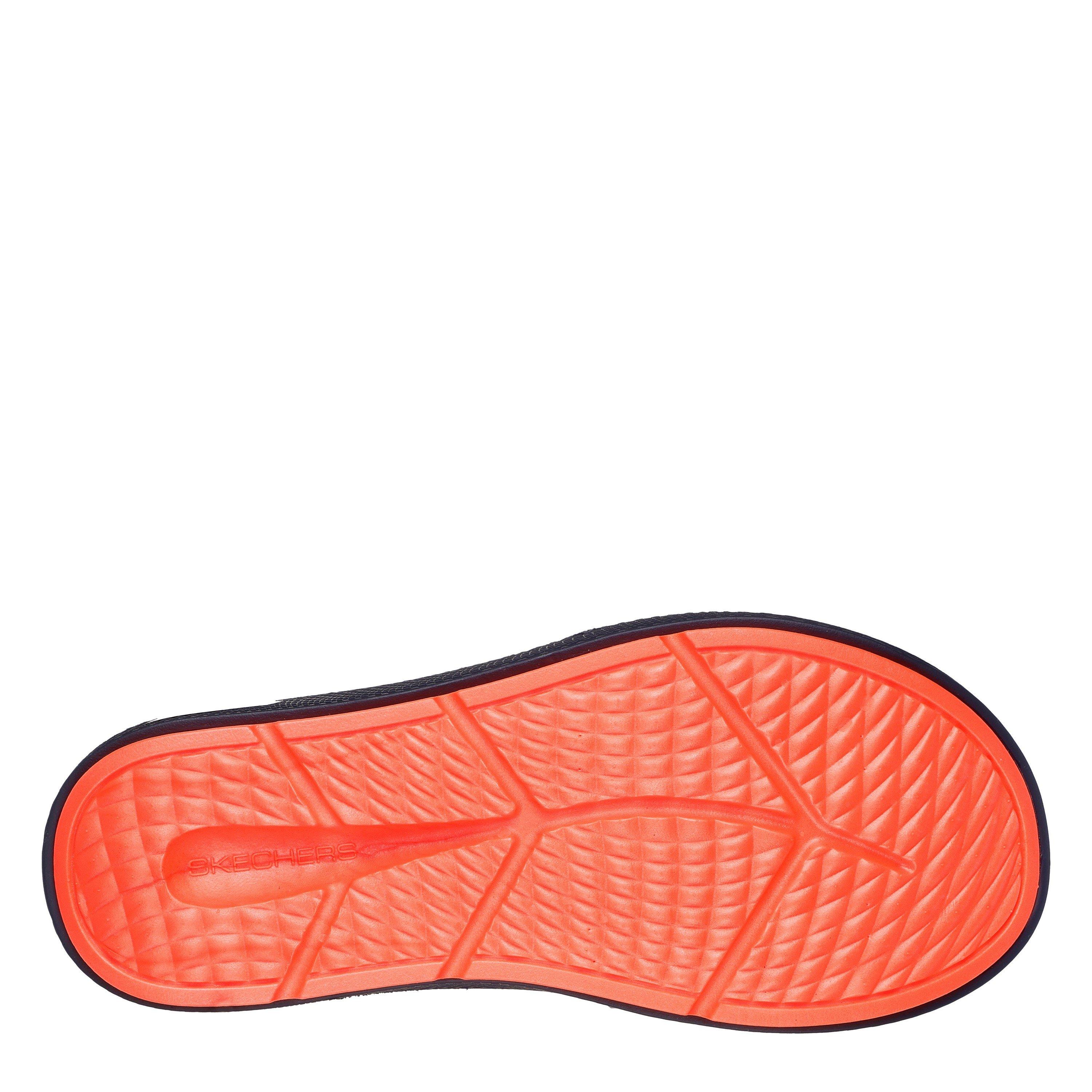 Marina/Corallo - Skechers - Dual Density Premium Arch Fit Hyper Sliders Mens - 4