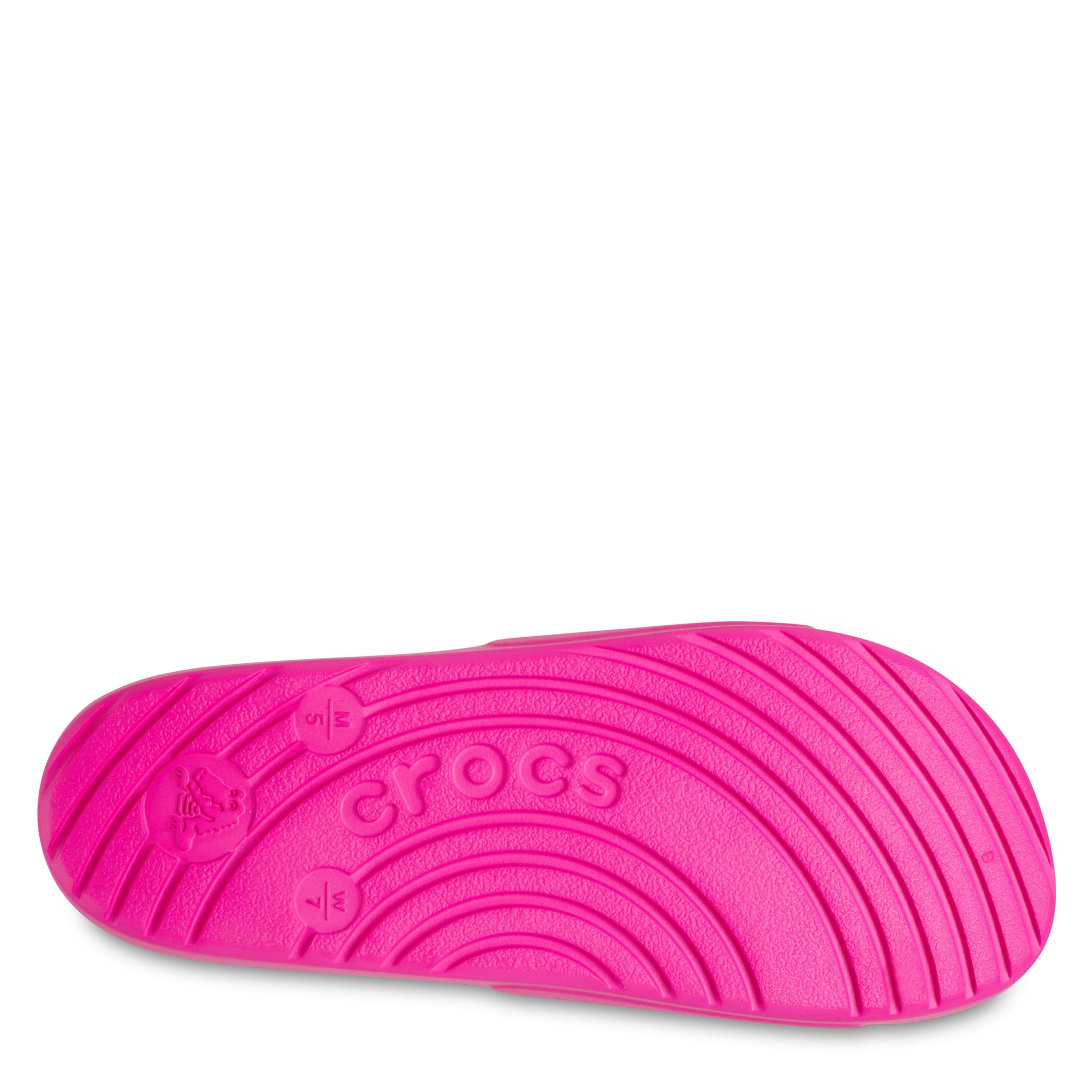 Pink Crush - Crocs - Unisex Adults Logo Sliders - 3