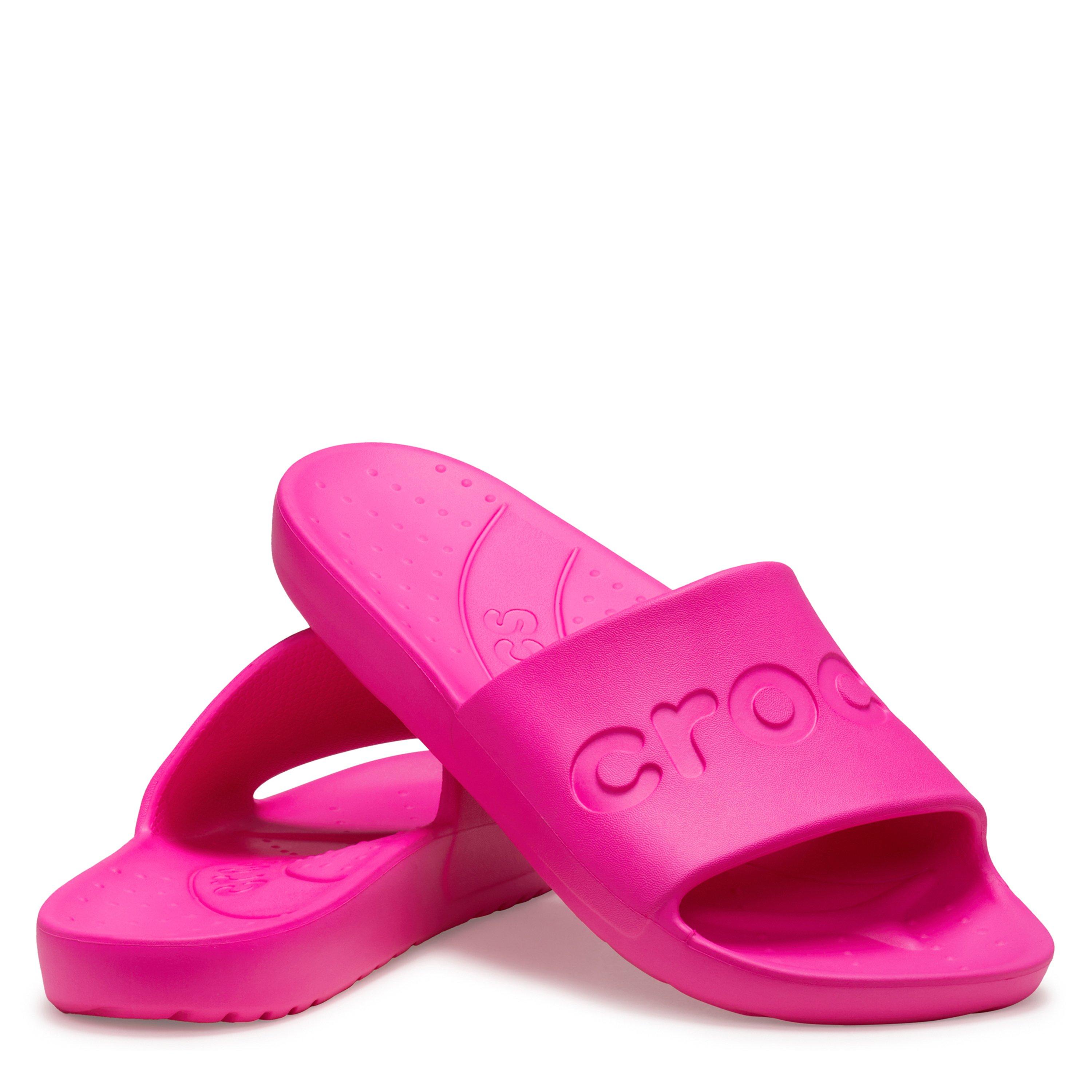 Pink Crush - Crocs - Unisex Adults Logo Sliders - 5