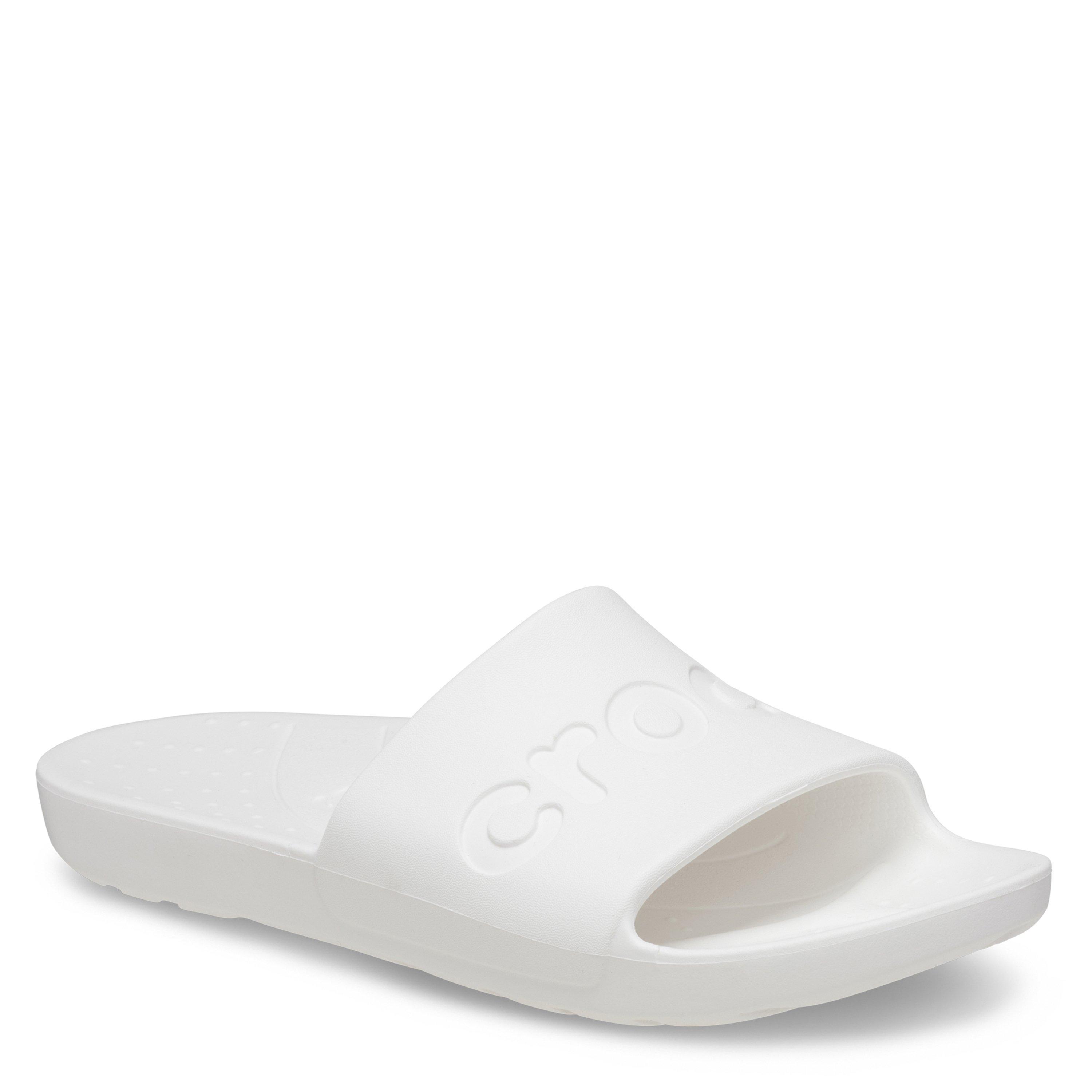 Weiß - Crocs - Unisex Adults Logo Sliders - 1