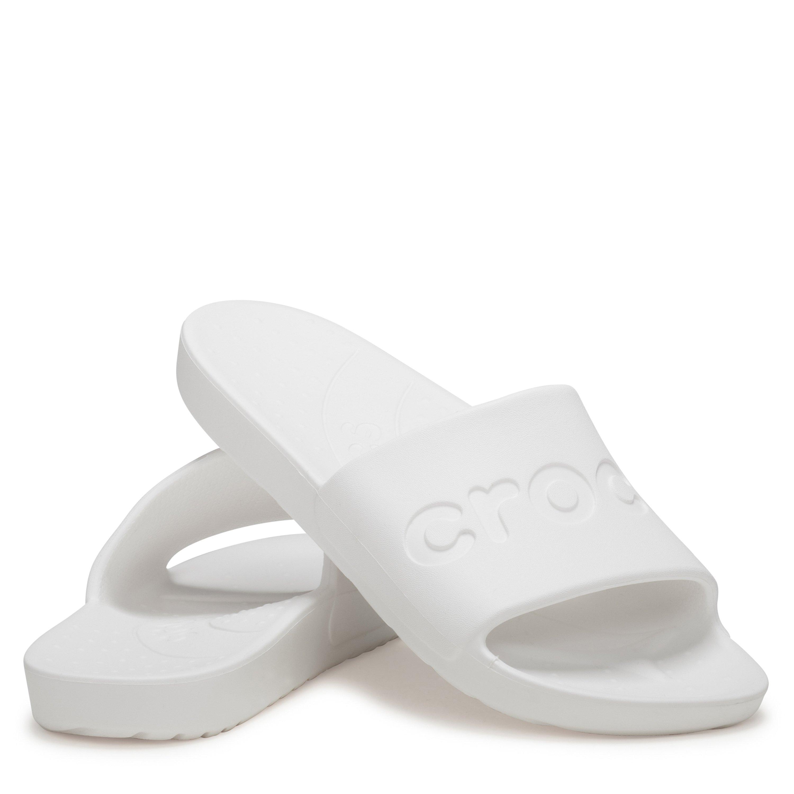 Blanc - Crocs - Unisex Adults Logo Sliders - 5